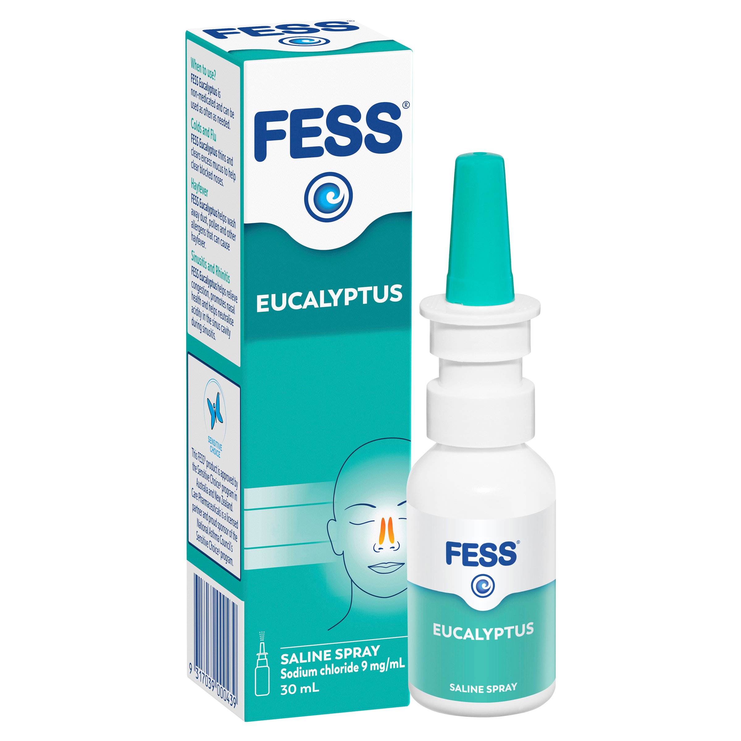 Fess Saline Nasal Spray Eucalyptus 30ml - Image 9