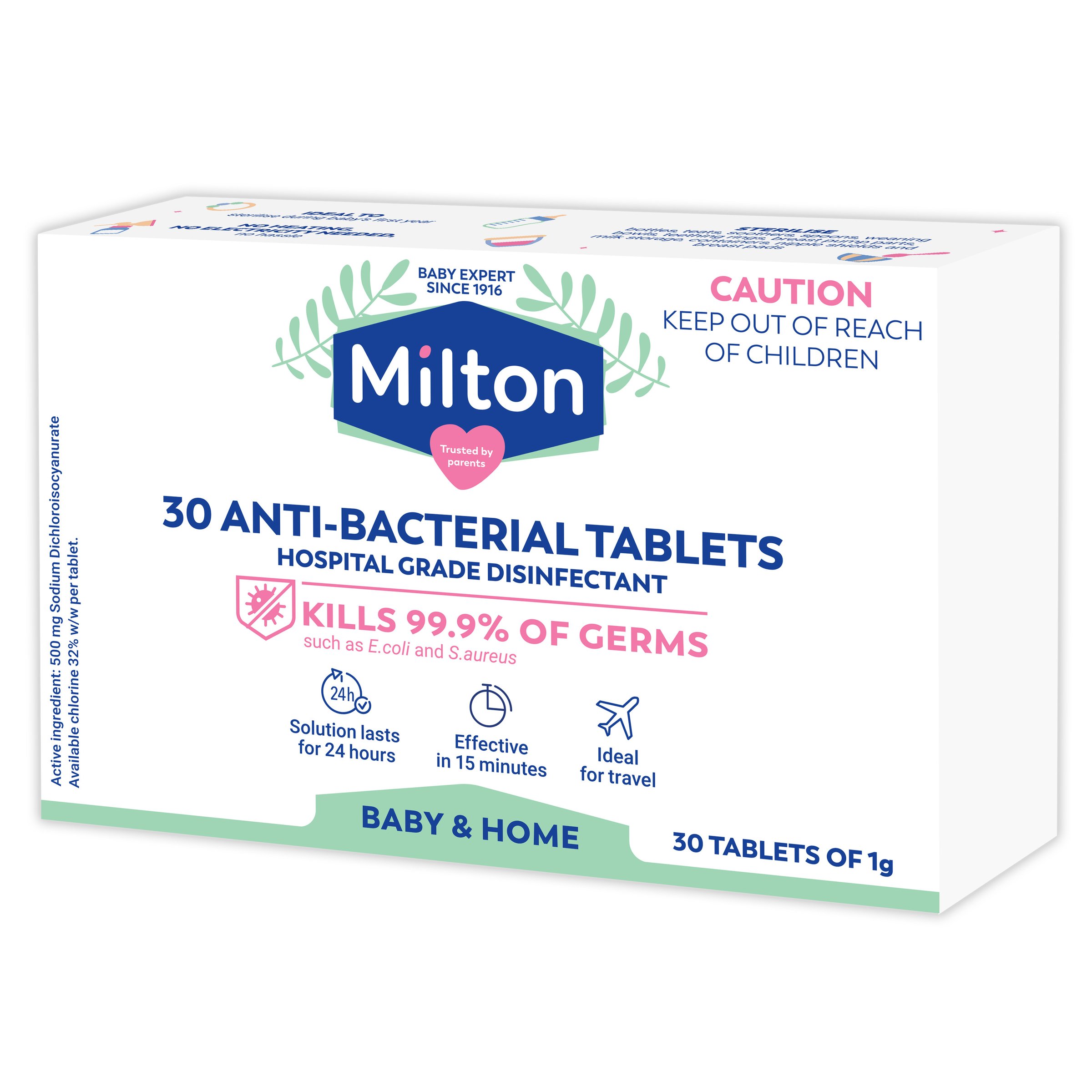 Milton Anti-Bacterial 30 tablets - Image 7
