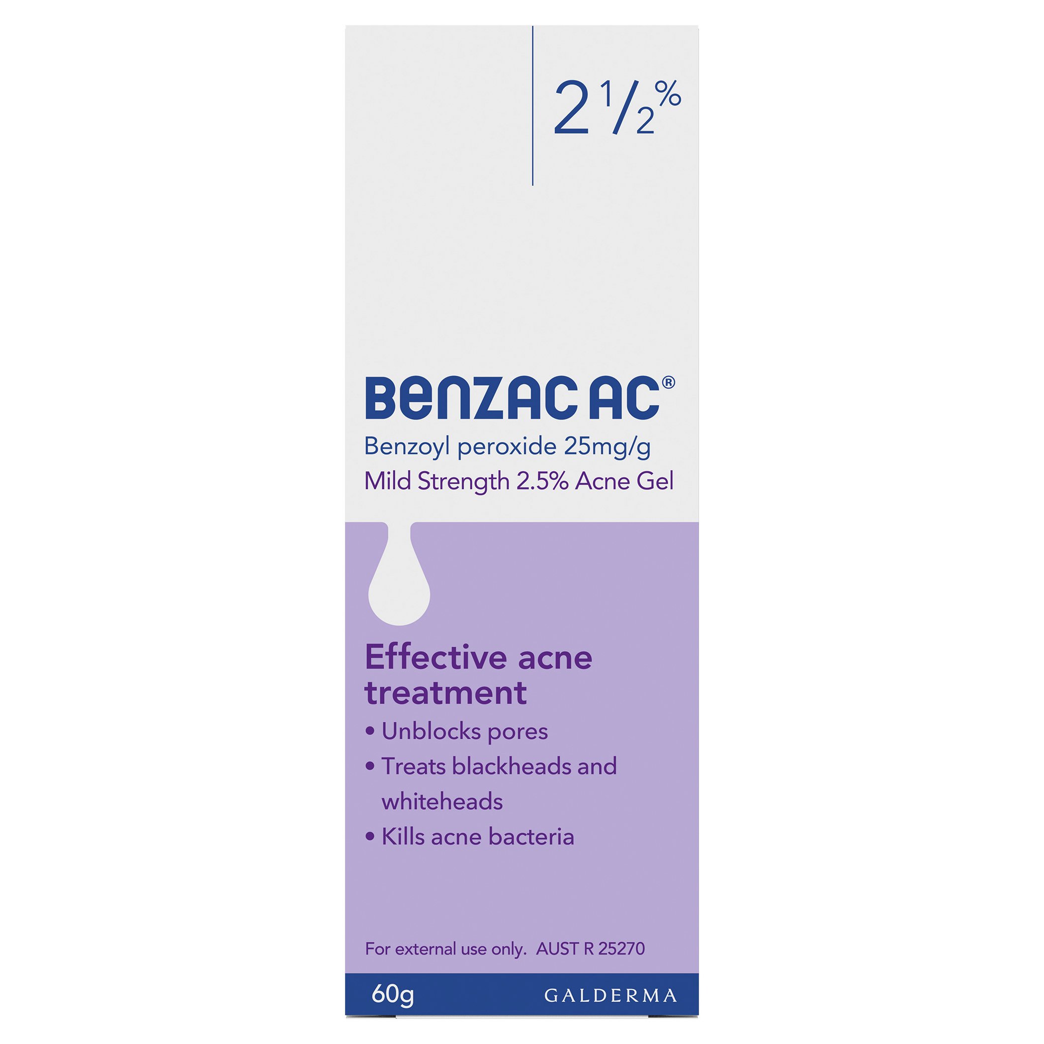 Benzac AC Gel 2.5% - 60g - Image 1