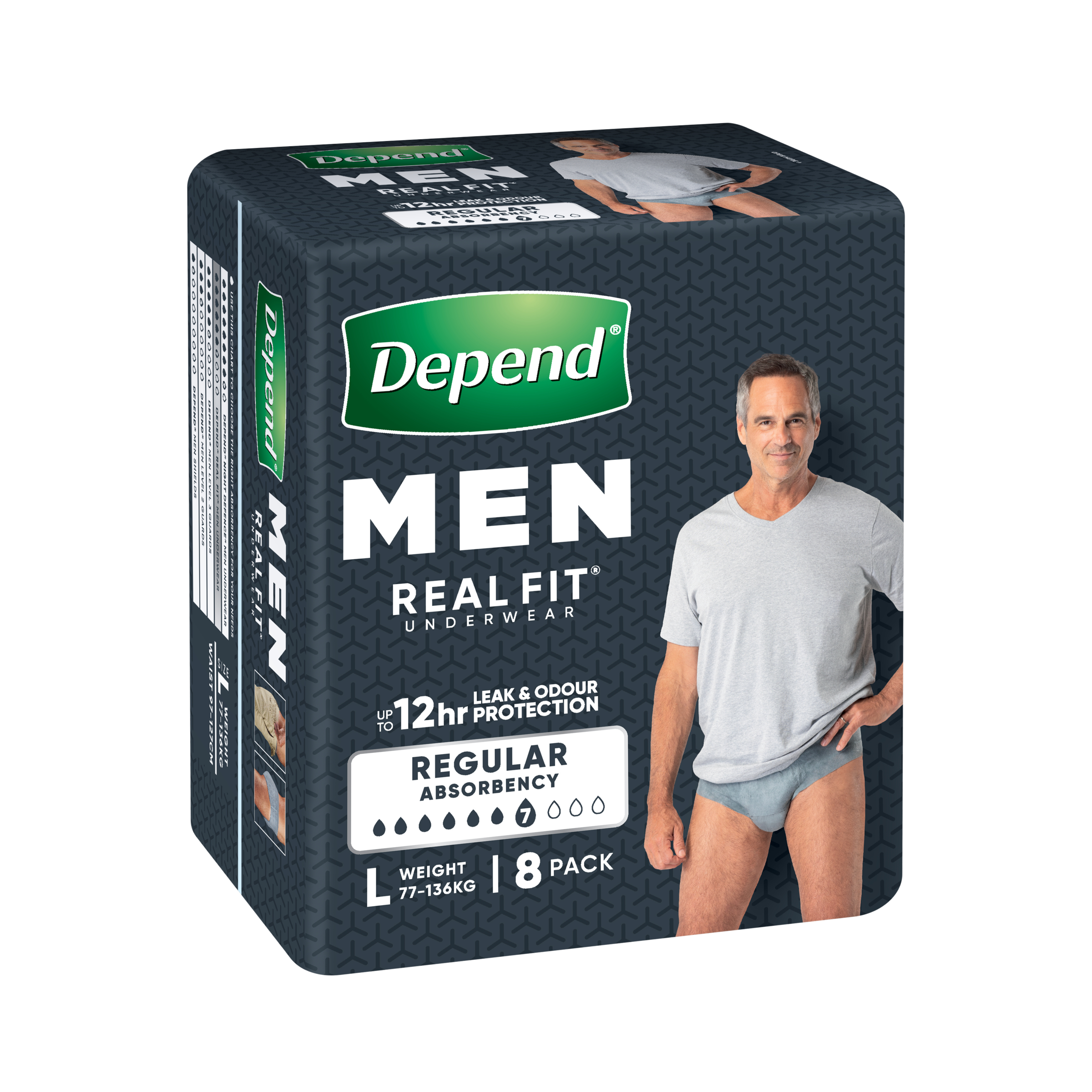 Depend Underwear RealFit Male Large 8 pack - Image 10