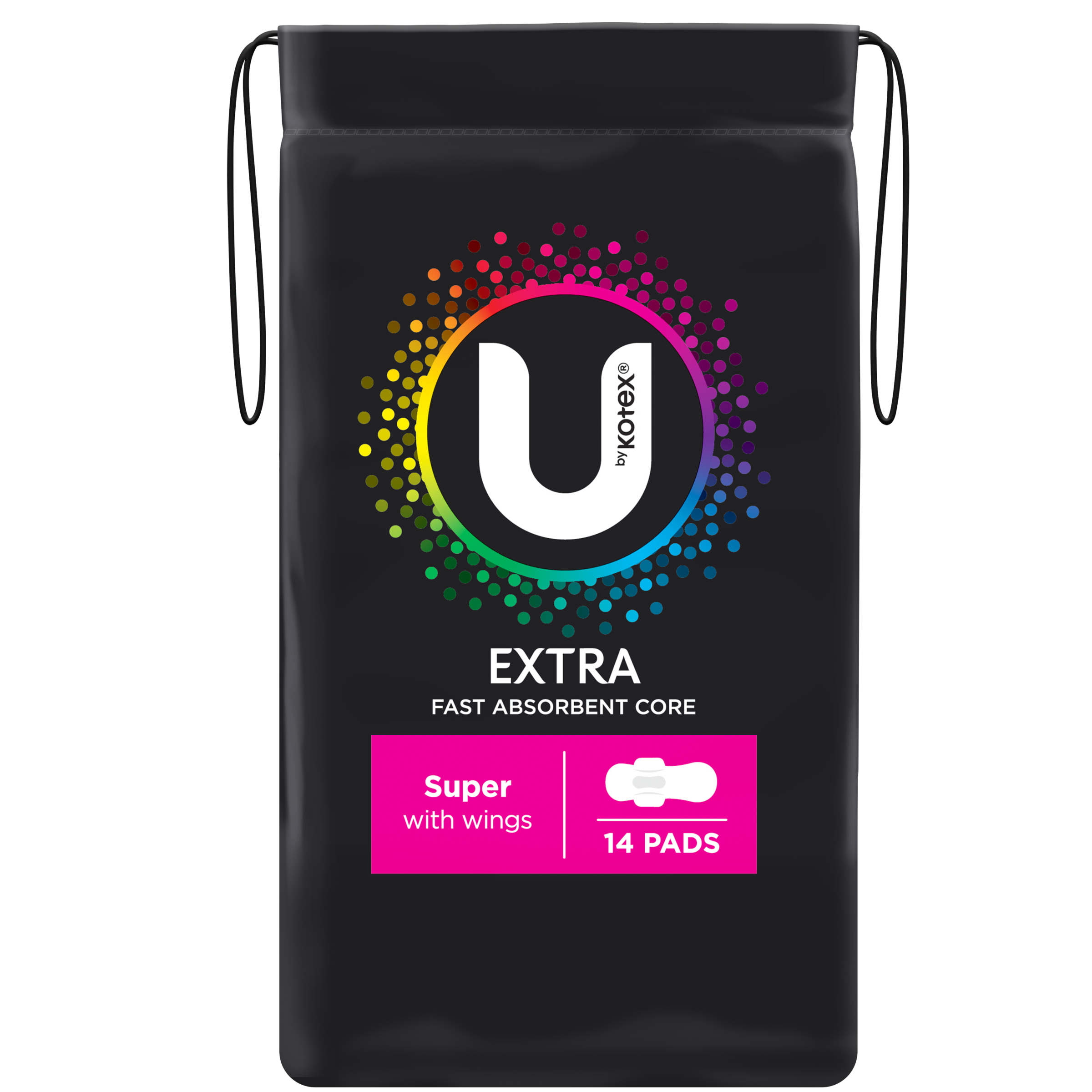 U by Kotex Pads With Wings Super 14 pack - Image 1