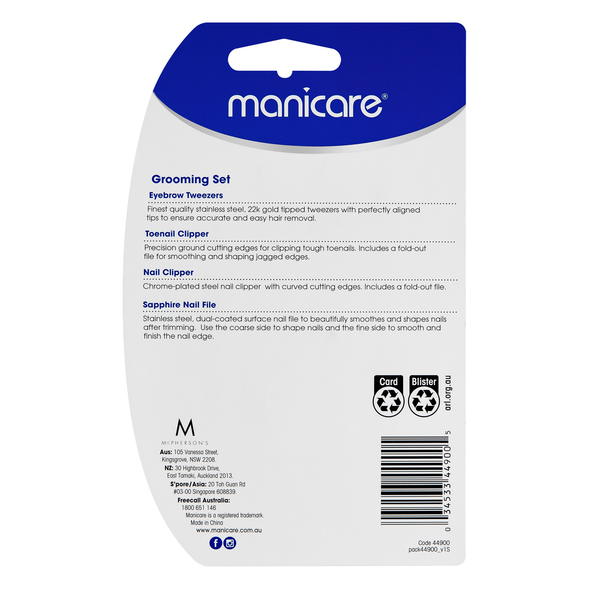 Manicare Grooming Mani & Pedi 4 piece - Image 2