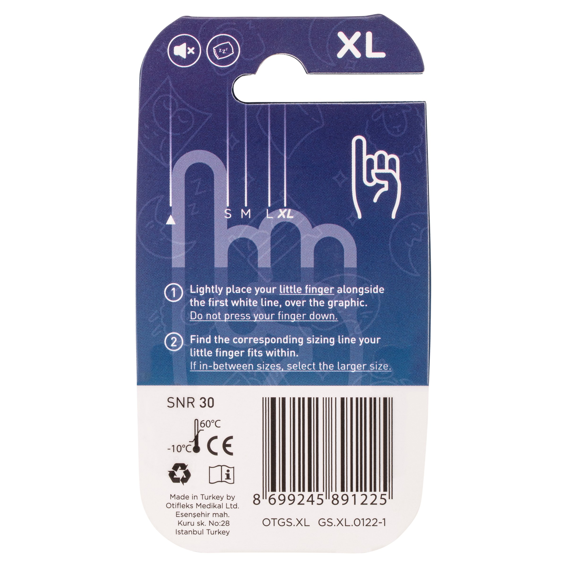 Otifleks Invisible Good Sleep Earplugs Extra Large 1 pair - Image 2