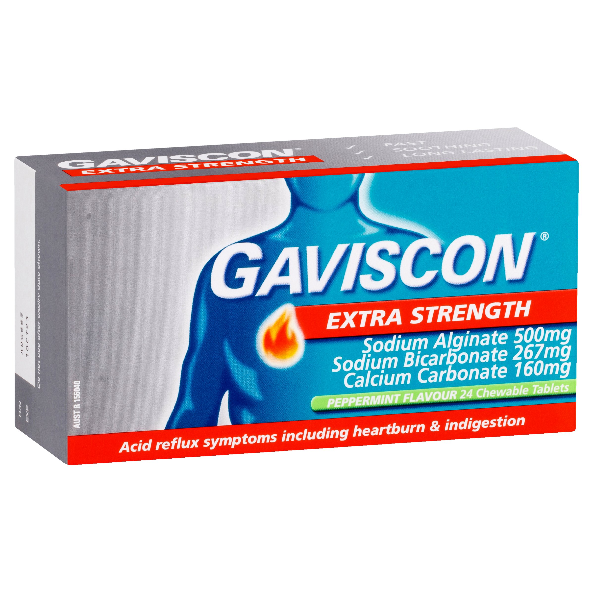 Gaviscon Extra Strength Heartburn And Indigestion Relief Peppermint 24 chew tabs - Image 11