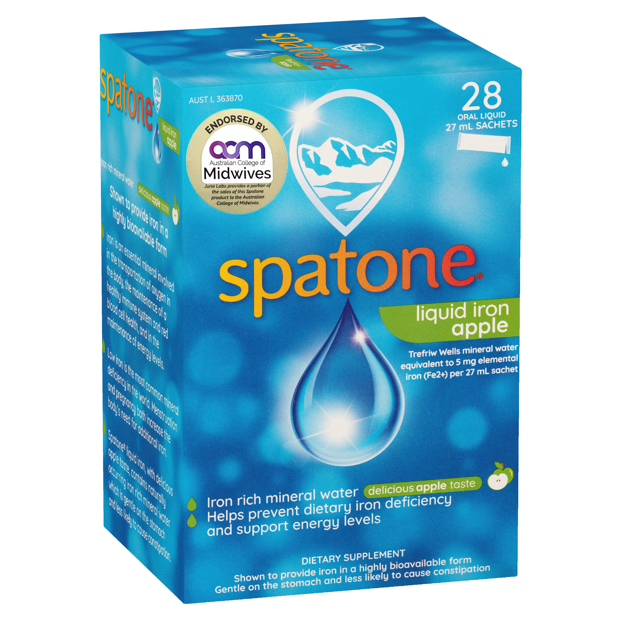 Spatone Liquid Iron Apple 28 sachets - Image 6