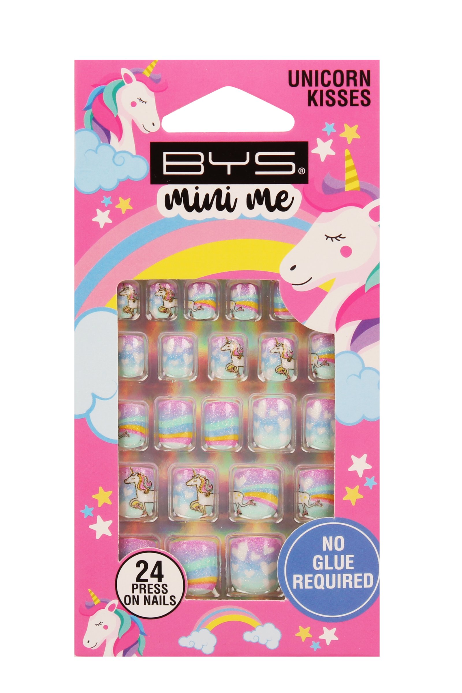 BYS Mini Me Press On Nails Unicorn Kisses 1 each