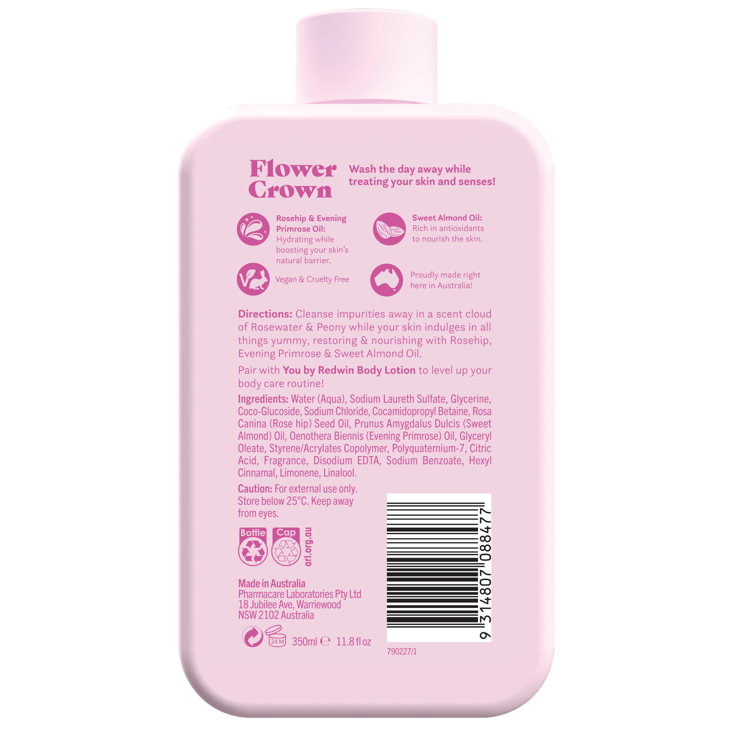 You By Redwin Body Cleanser - Flower Crown 350ml - Image 2