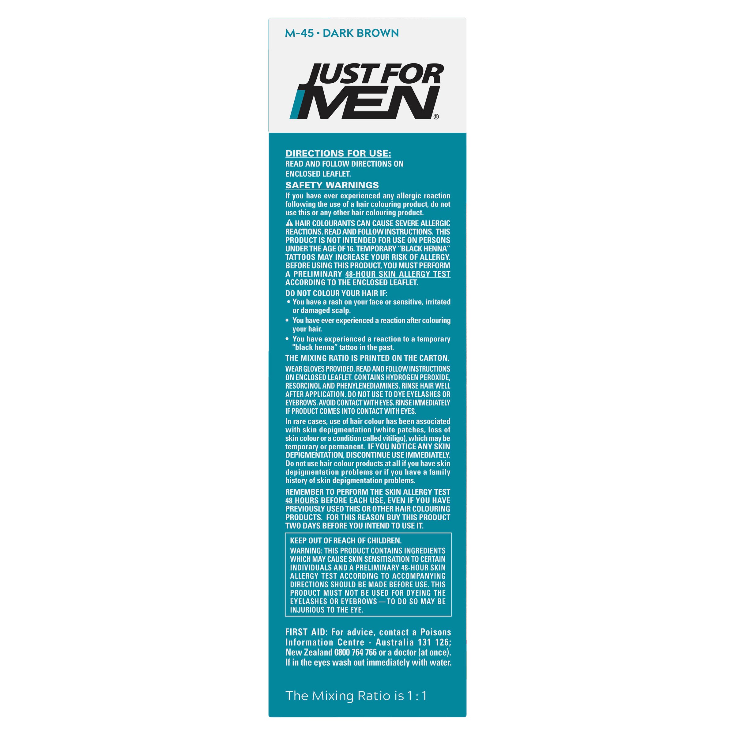 Just For Men Brush-In Colour Gel Beard Dark Brown-Black 1 pack - Image 2