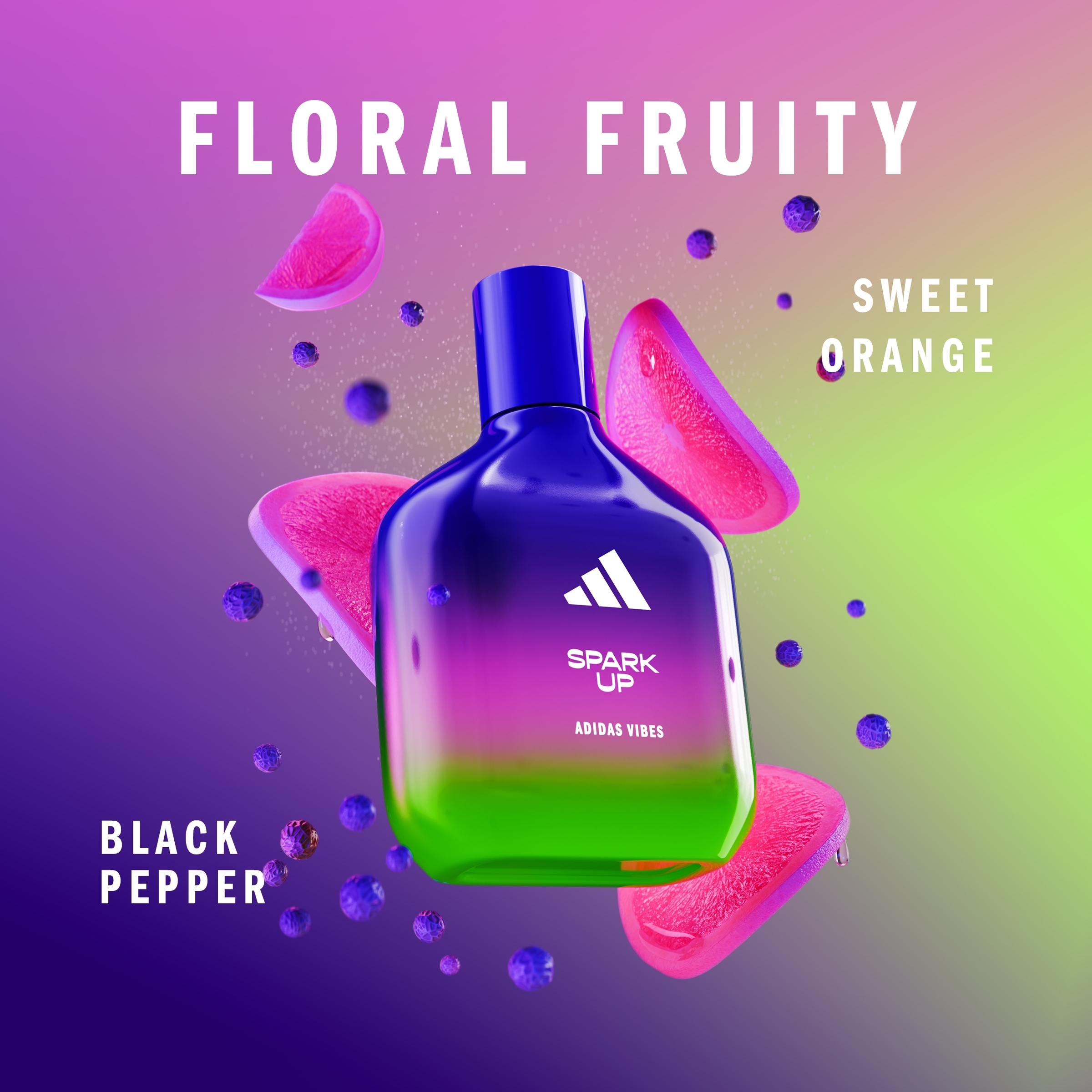 Adidas Vibes Spark Up EDP Spray 100ml - Image 4