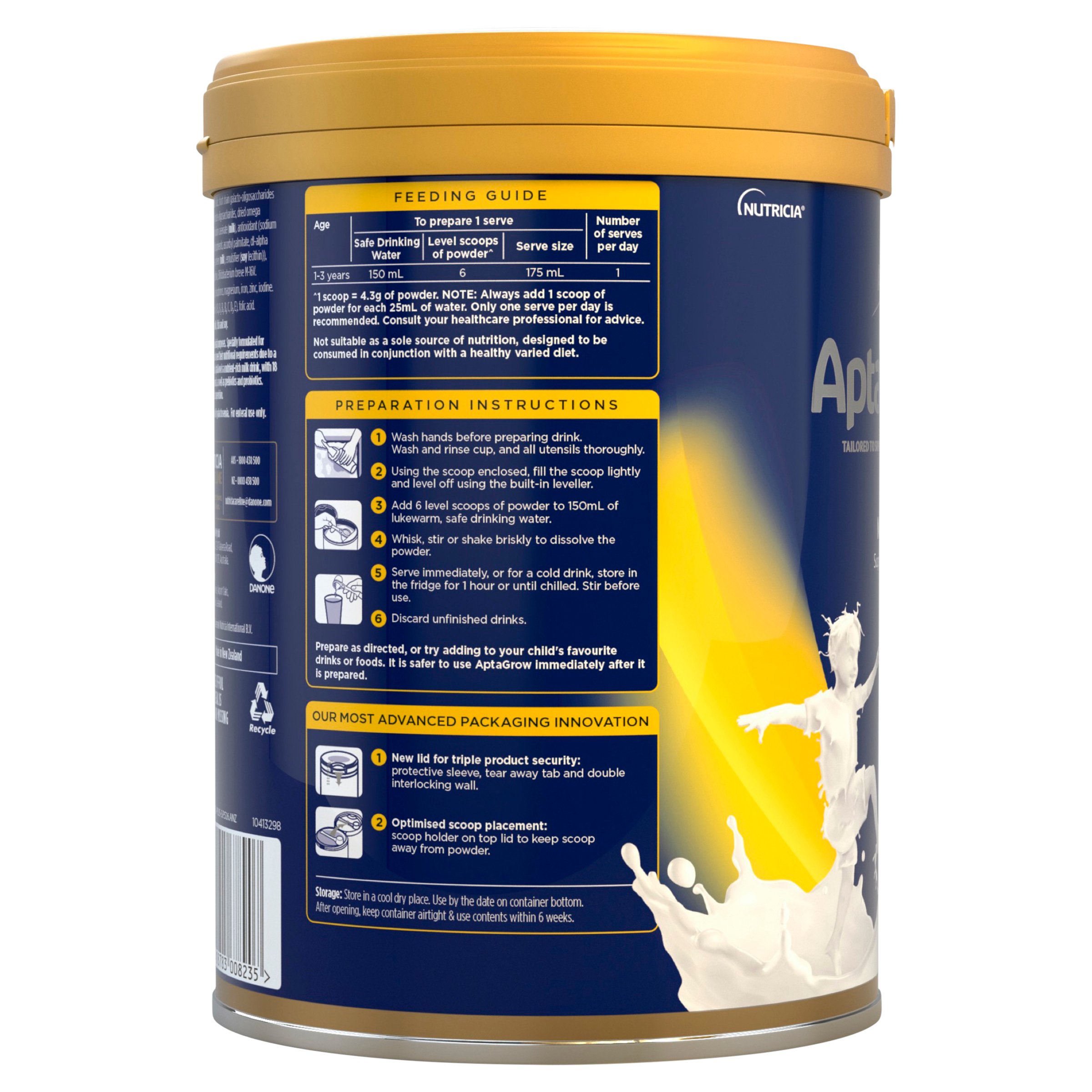 AptaGrow Milk Drink 1+ Years 900g - Image 3