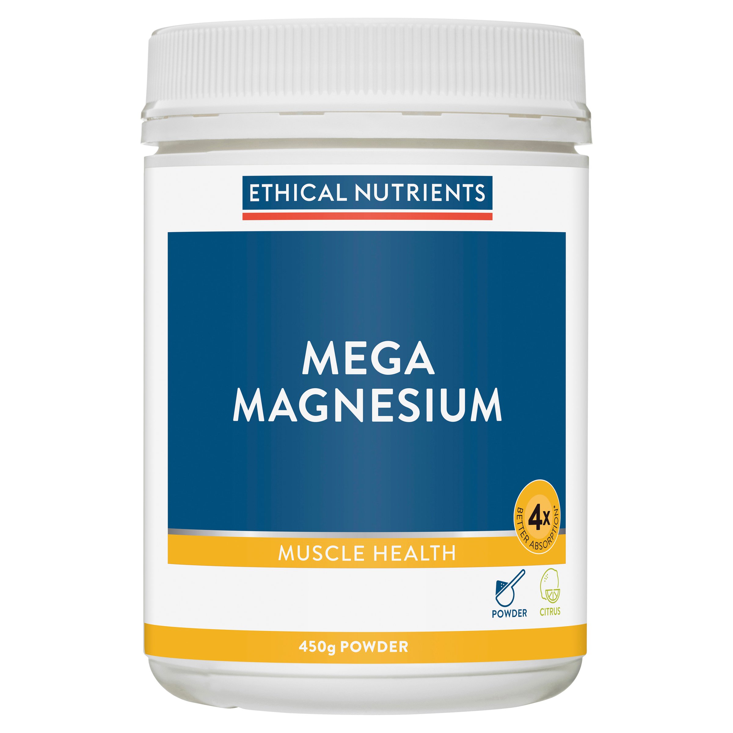 Ethical Nutrients Mega Magnesium Powder Citrus 450g - Image 5