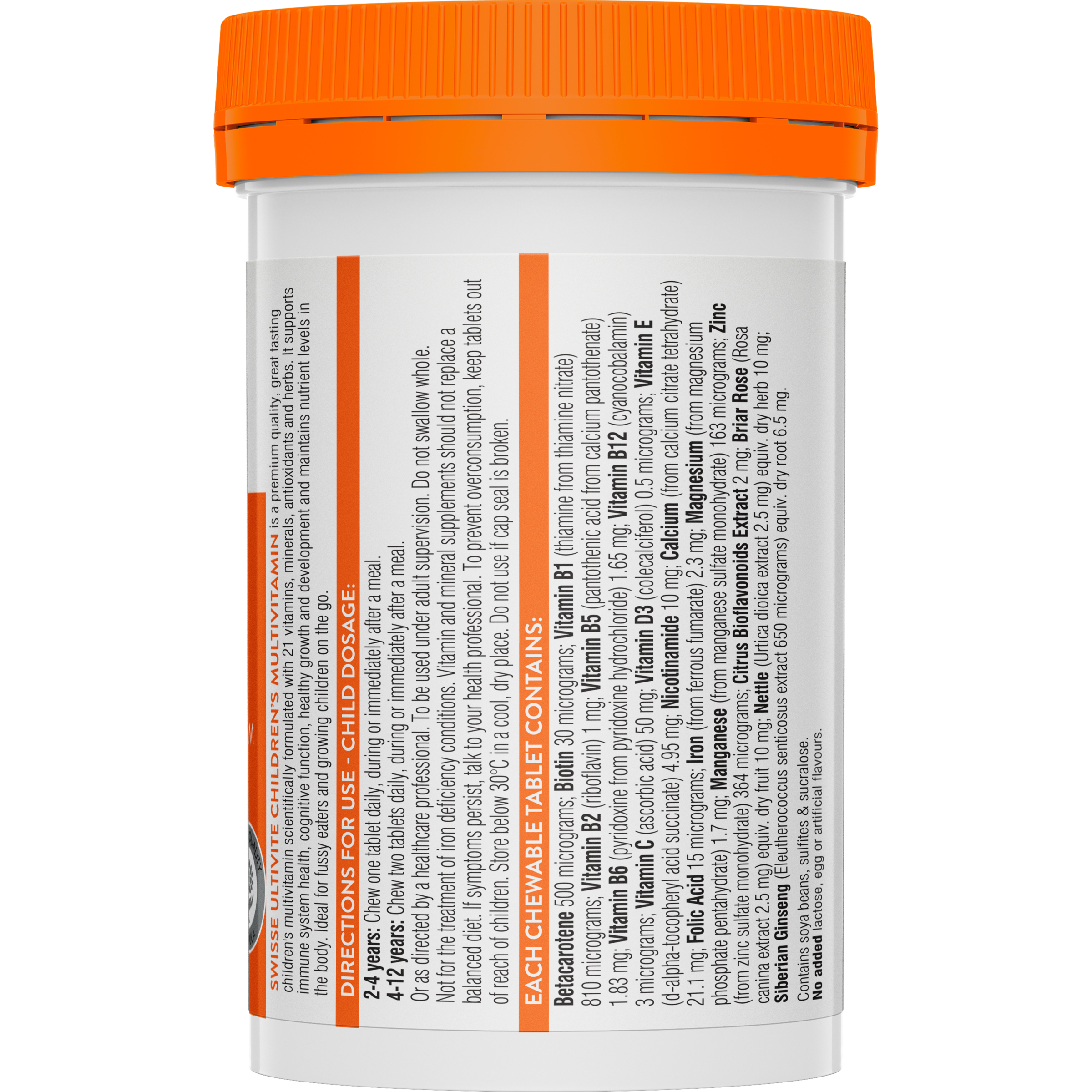 Swisse Ultivite Children's Multivitamin 120 chewable tablets - Image 2
