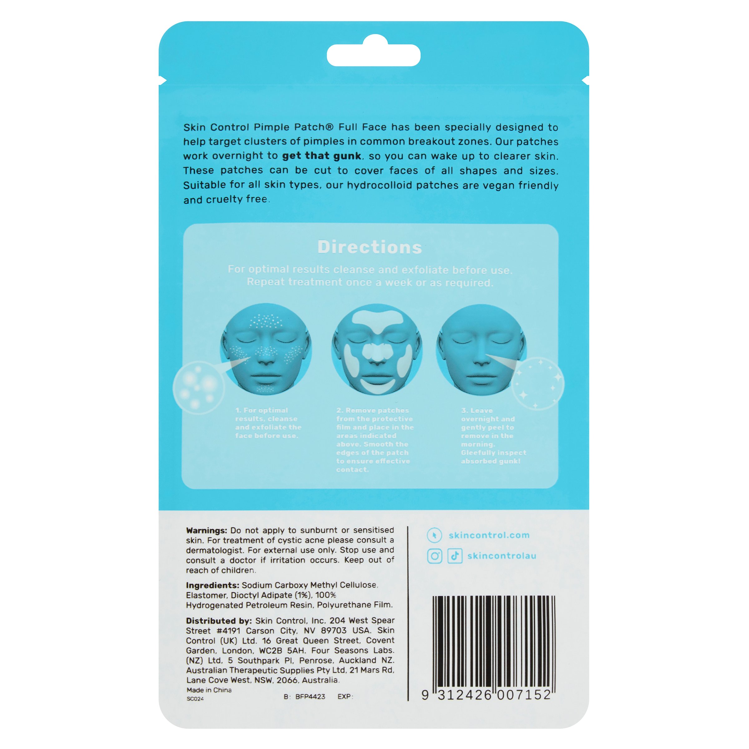 Skin Control Pimple Patch Full Face 5 patches - Image 2