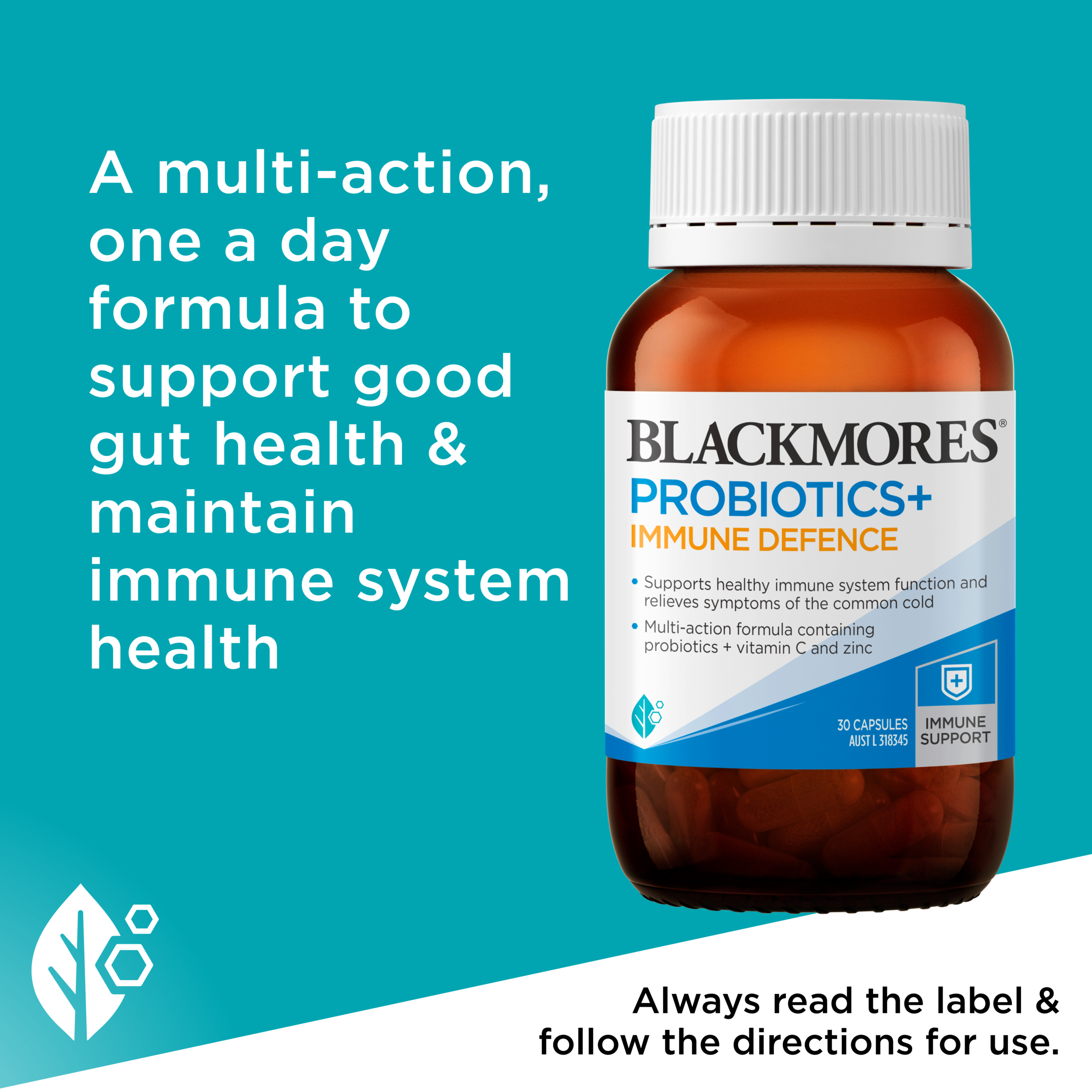 Blackmores Probiotics+ Immune Defence 30 capsules - Image 6