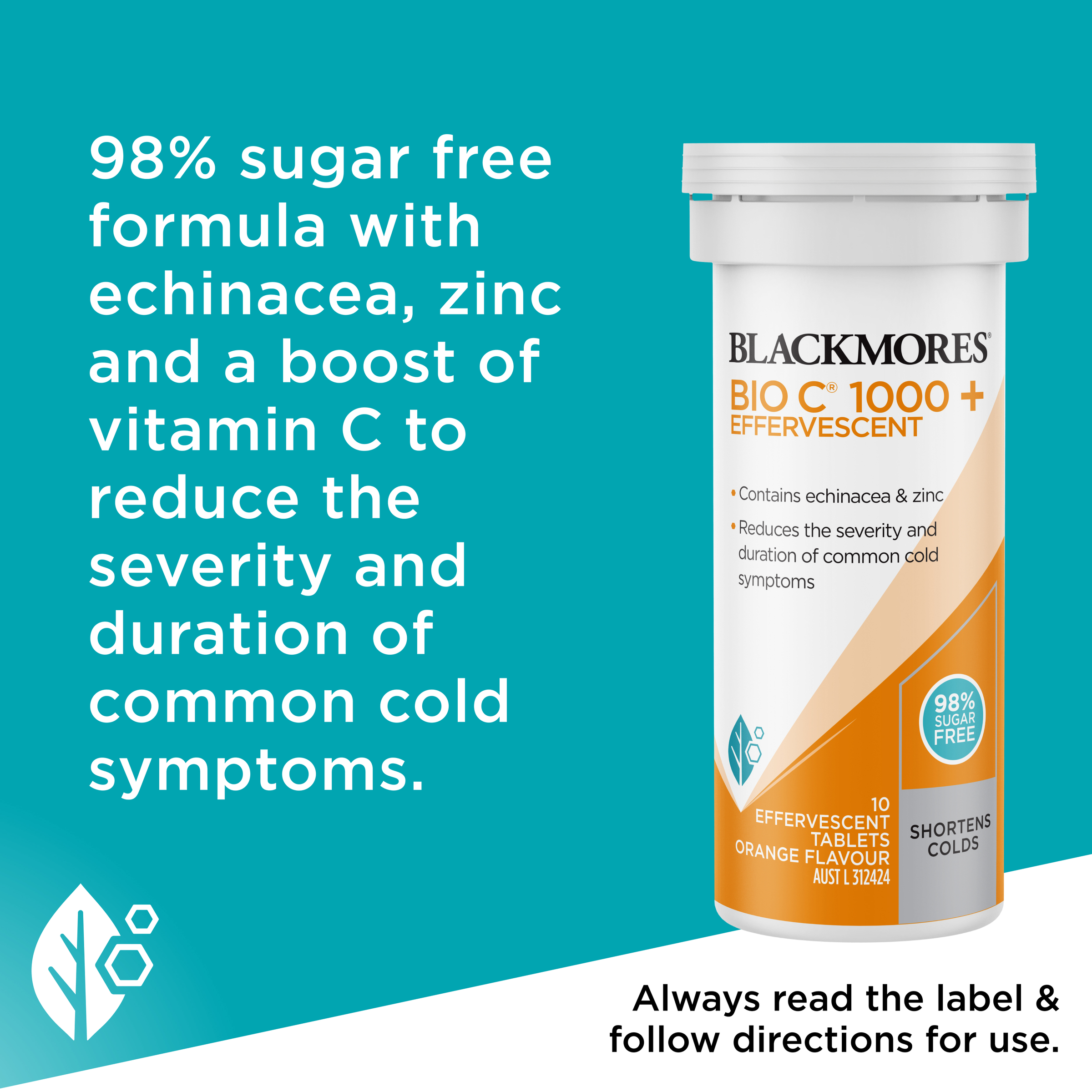 Blackmores Bio C 1000 + Effervescent 10 tablets - Image 6