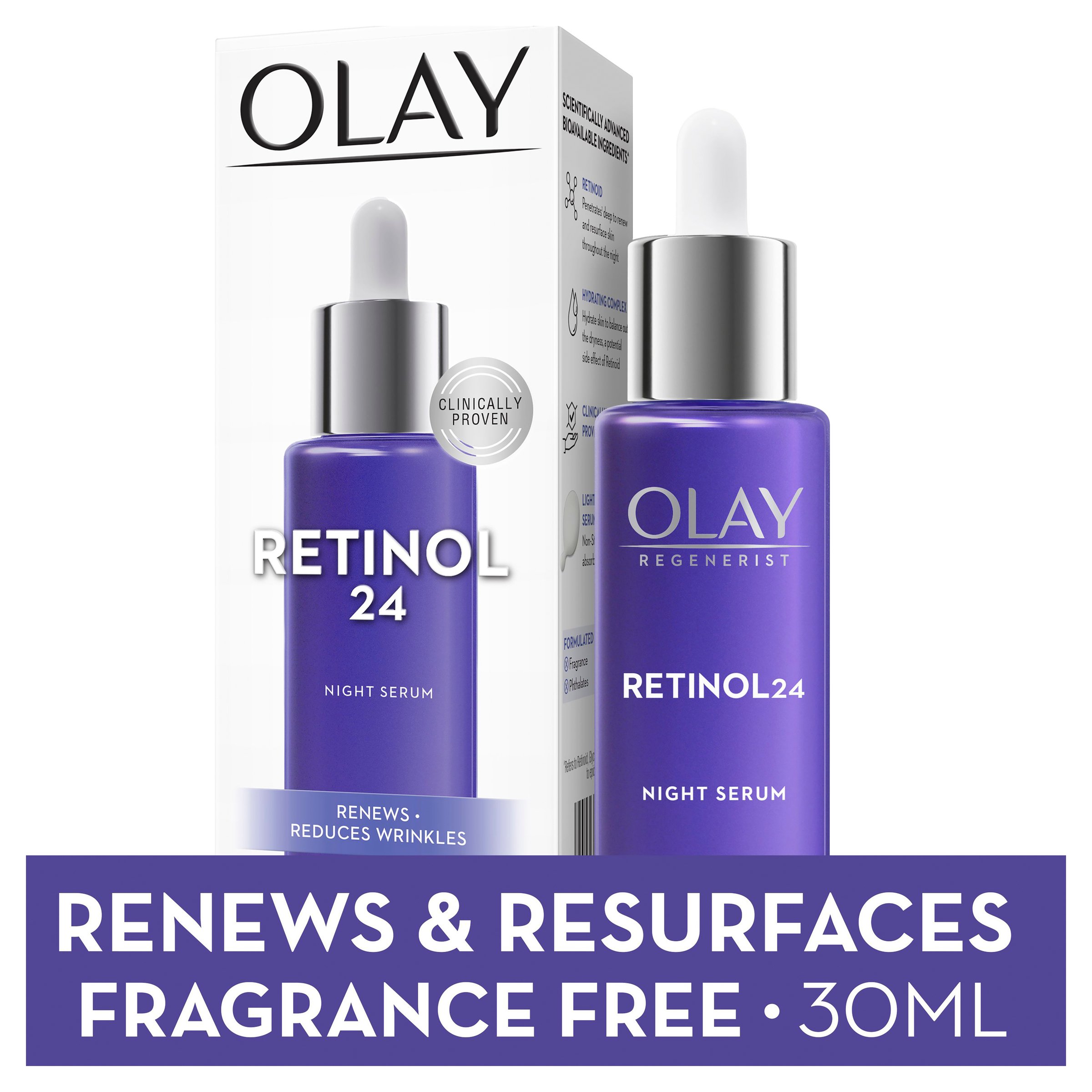 Olay Retinol 24 Night Serum 30ml - Image 9