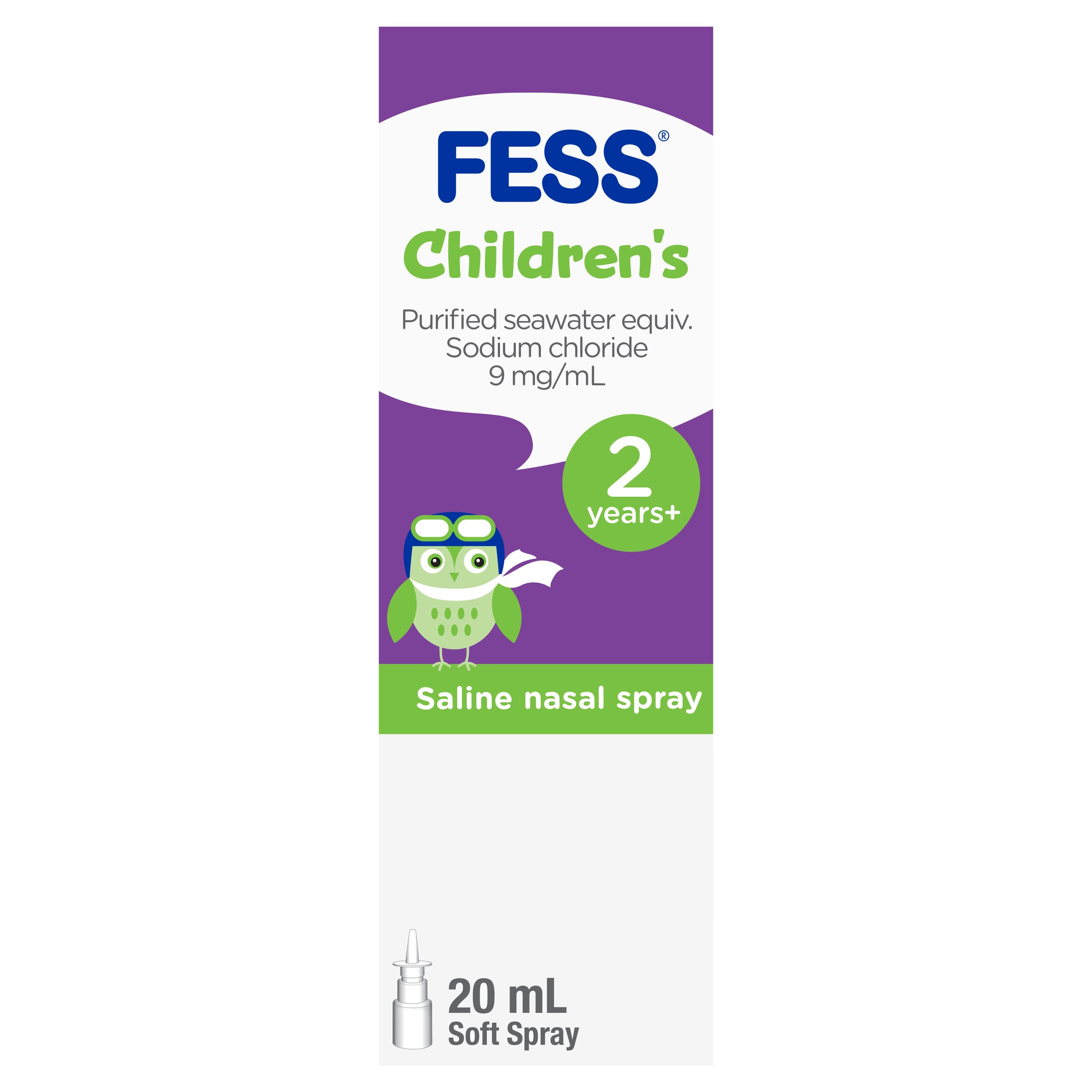 Fess Children's Nasal Saline Spray 2 Years+ 20ml - Image 13