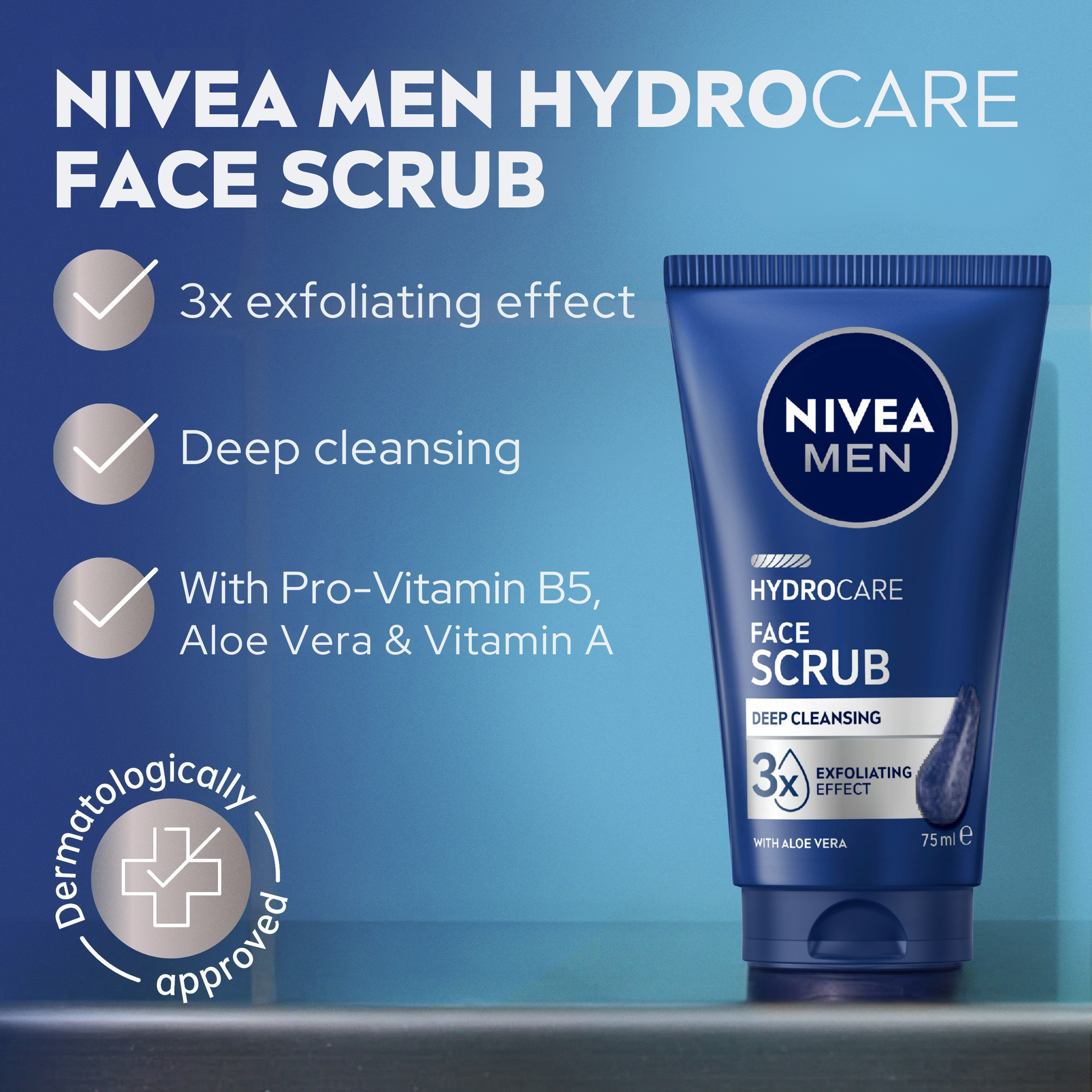 Nivea Men Hydrocare Scrub 75ml - Image 5