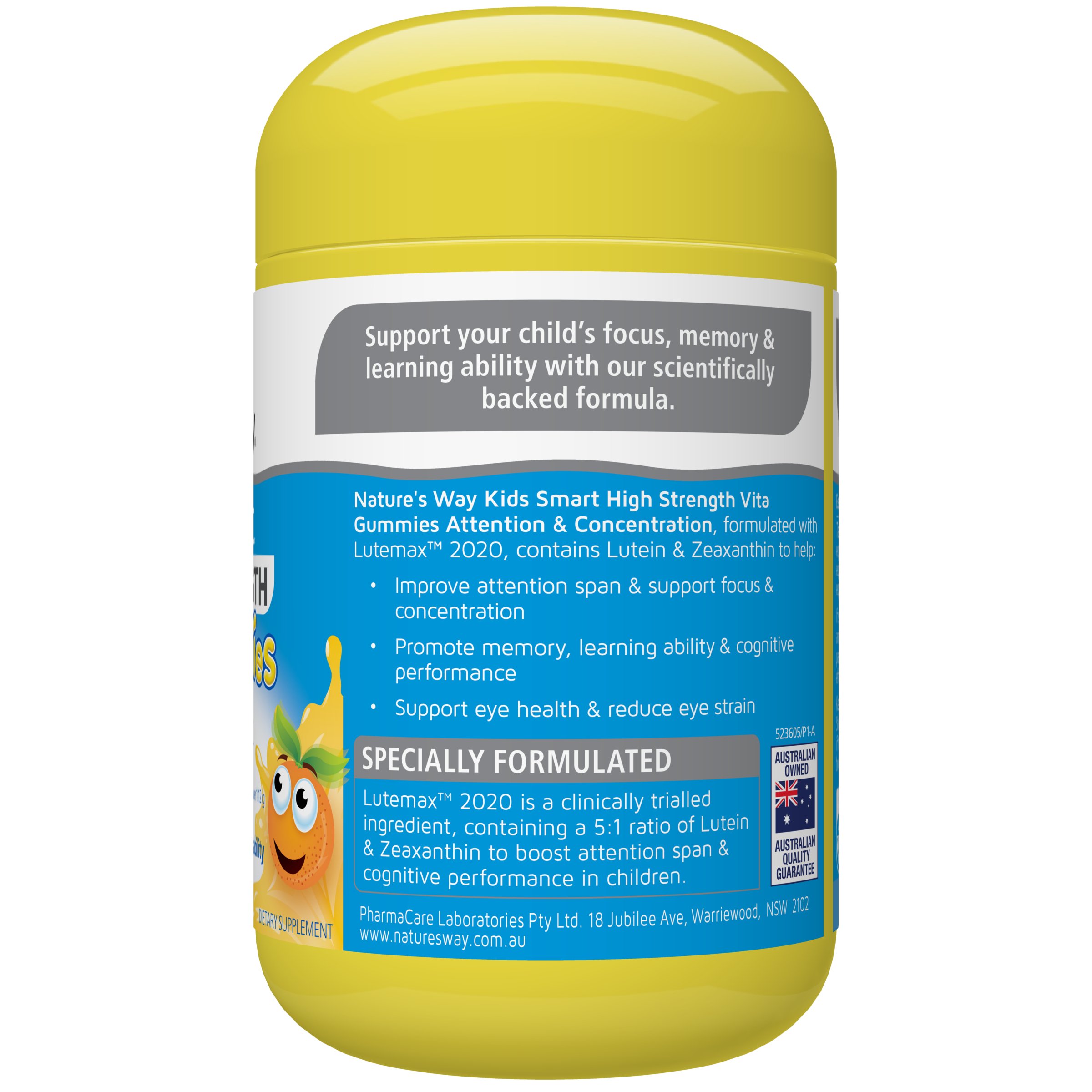 Nature's Way Kids Smart High Strength Vita Gummies Attention and Concentration 40 pastilles - Image 2