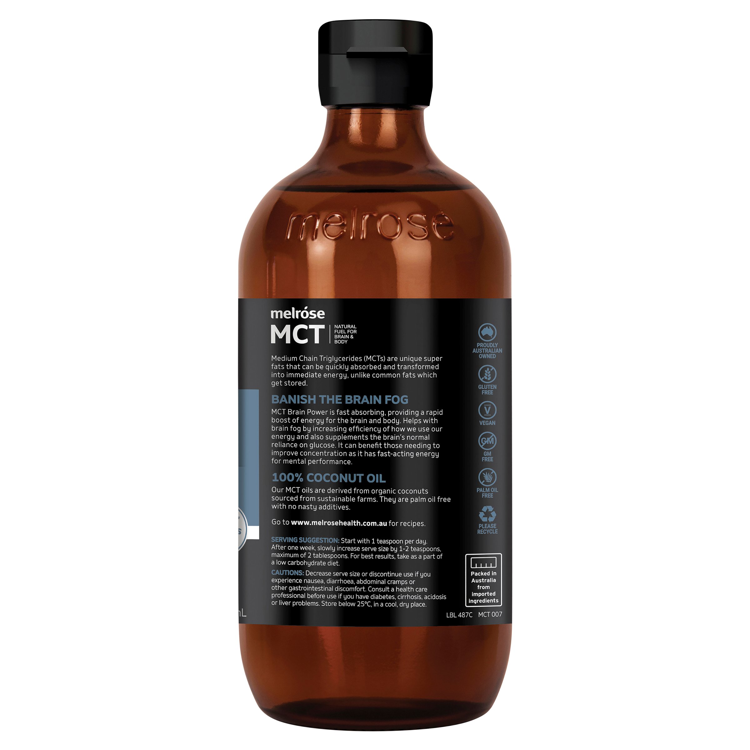 Melrose MCT Oil Brain Power 500ml - Image 3