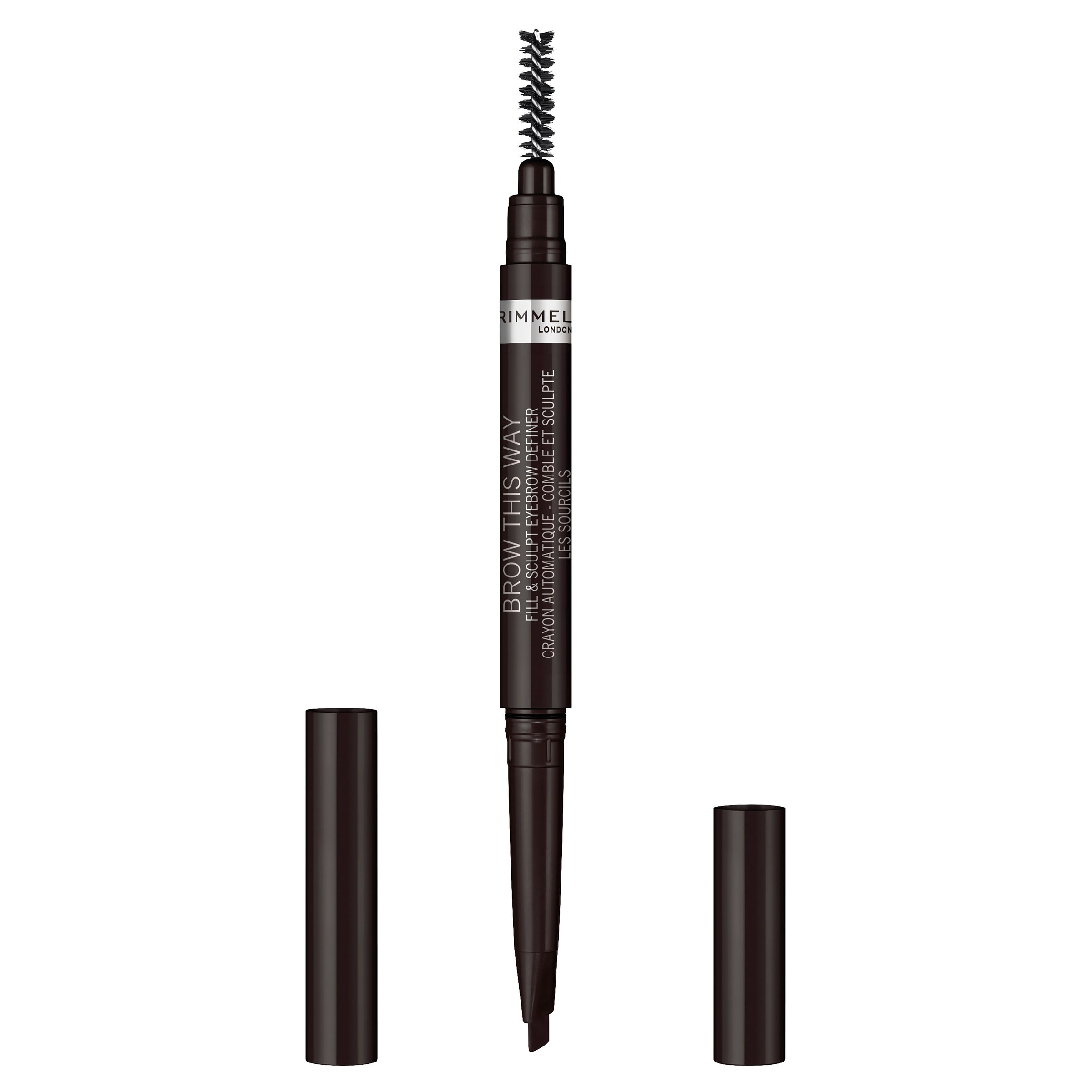 Rimmel Brow This Way 2 In 1 Fix & Sculpt Black 1 each - Image 3