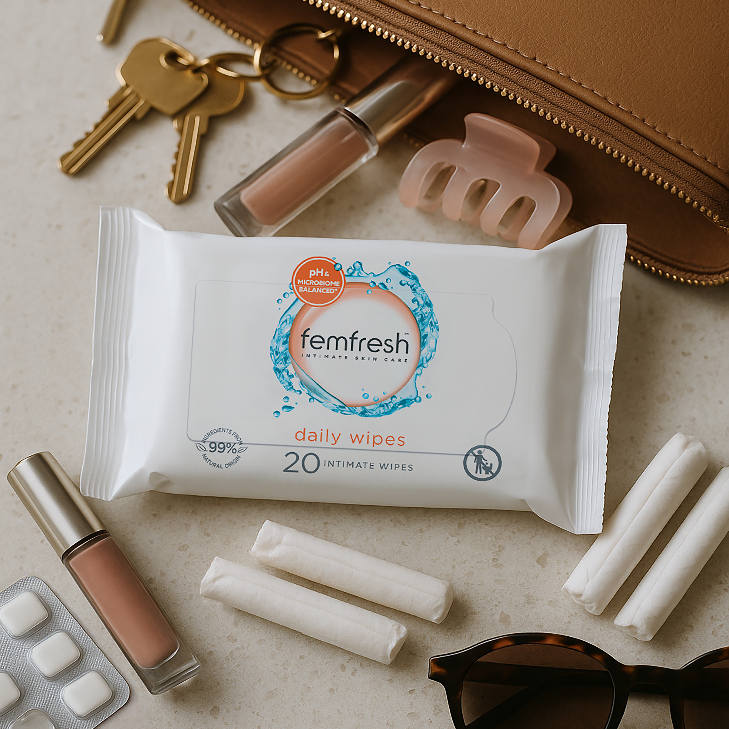 Femfresh Intimate Hygiene Cleansing Wipes 20 pack - Image 5