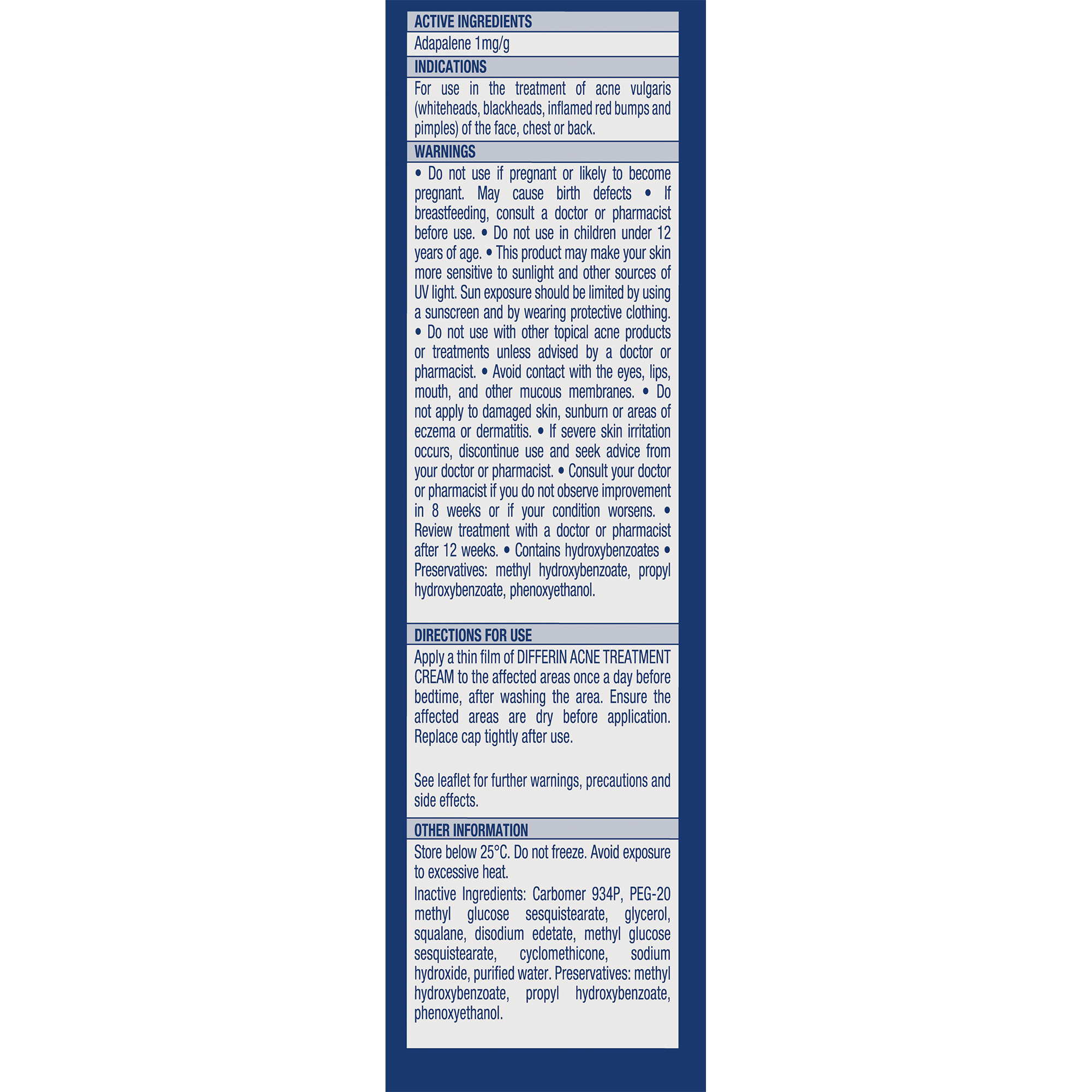 Differin Acne Treatment Cream 30g - Image 5