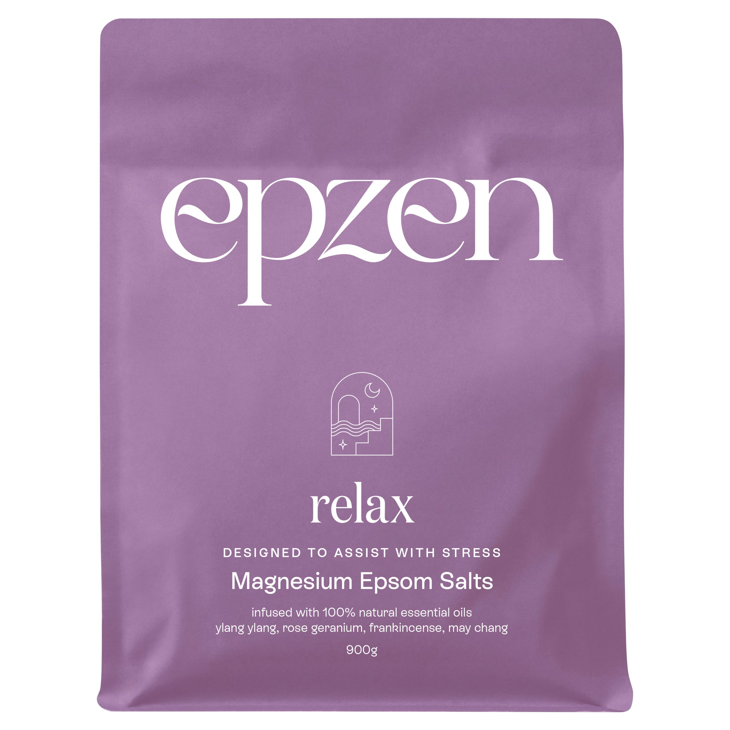 EpZen Magnesium Bath Crystals Relax 900g - Image 1