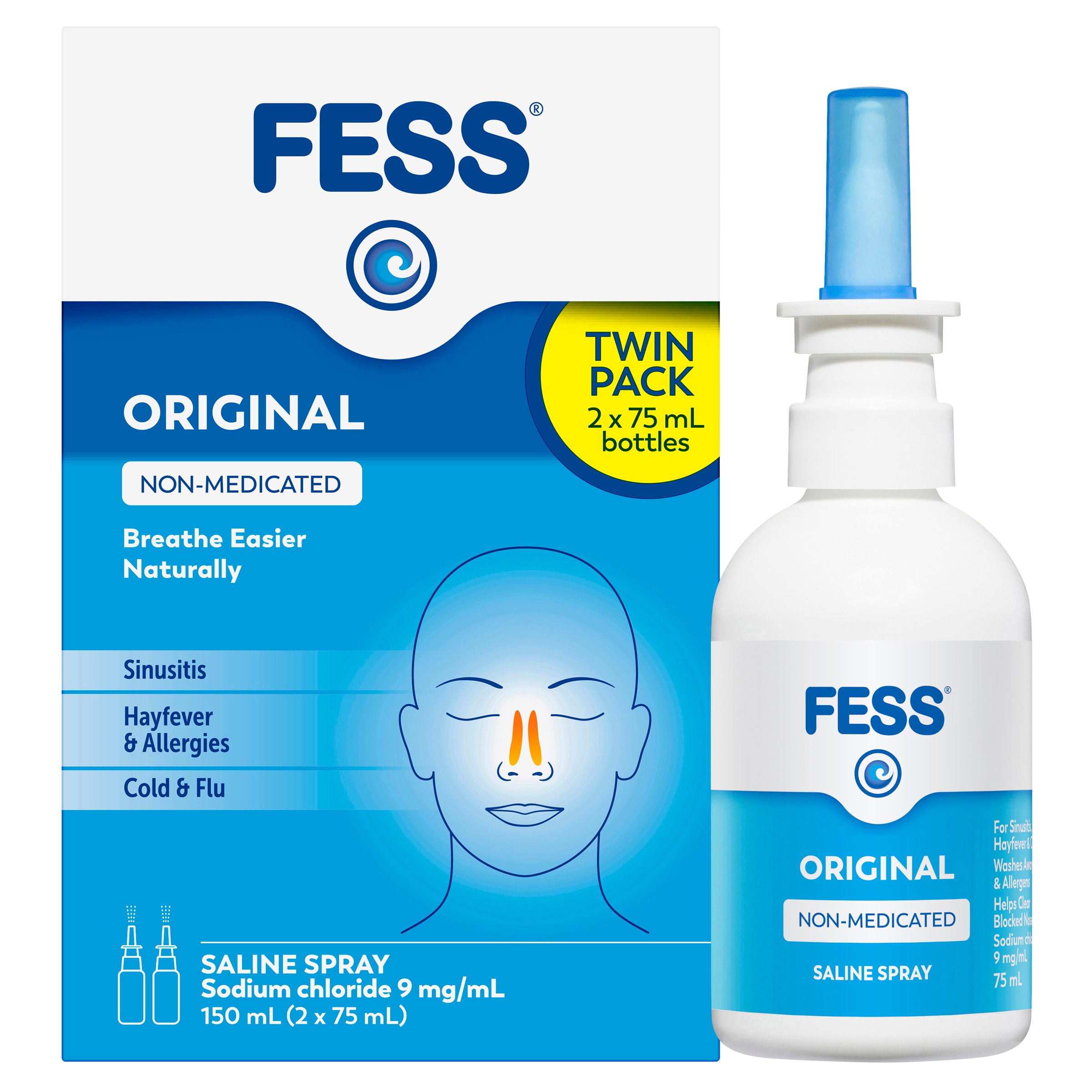 Fess Nasal Spray 75ml - 2 pack - Image 6