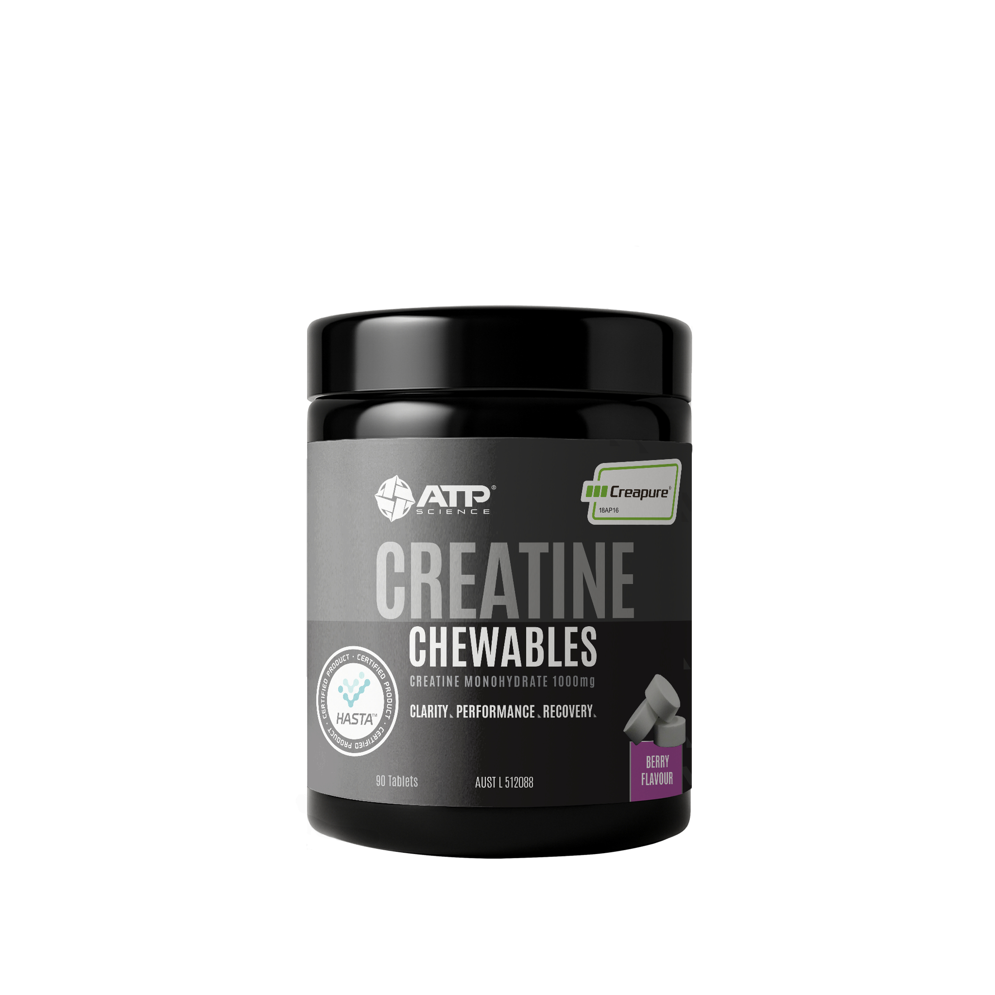 ATP Science Creatine Chewable Raspberry 90 tablets