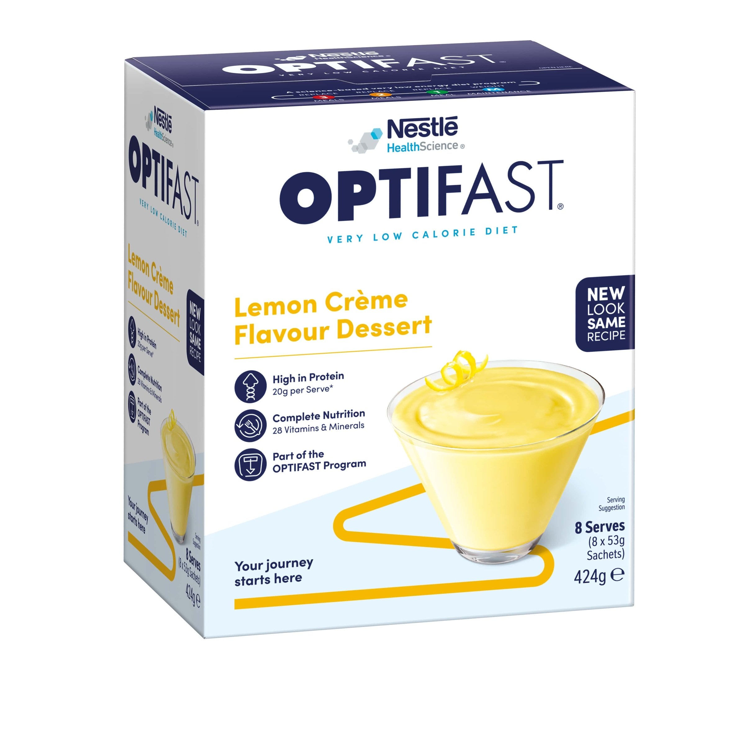 Optifast VLCD Dessert Lemon Creme - 8 pack - Image 8