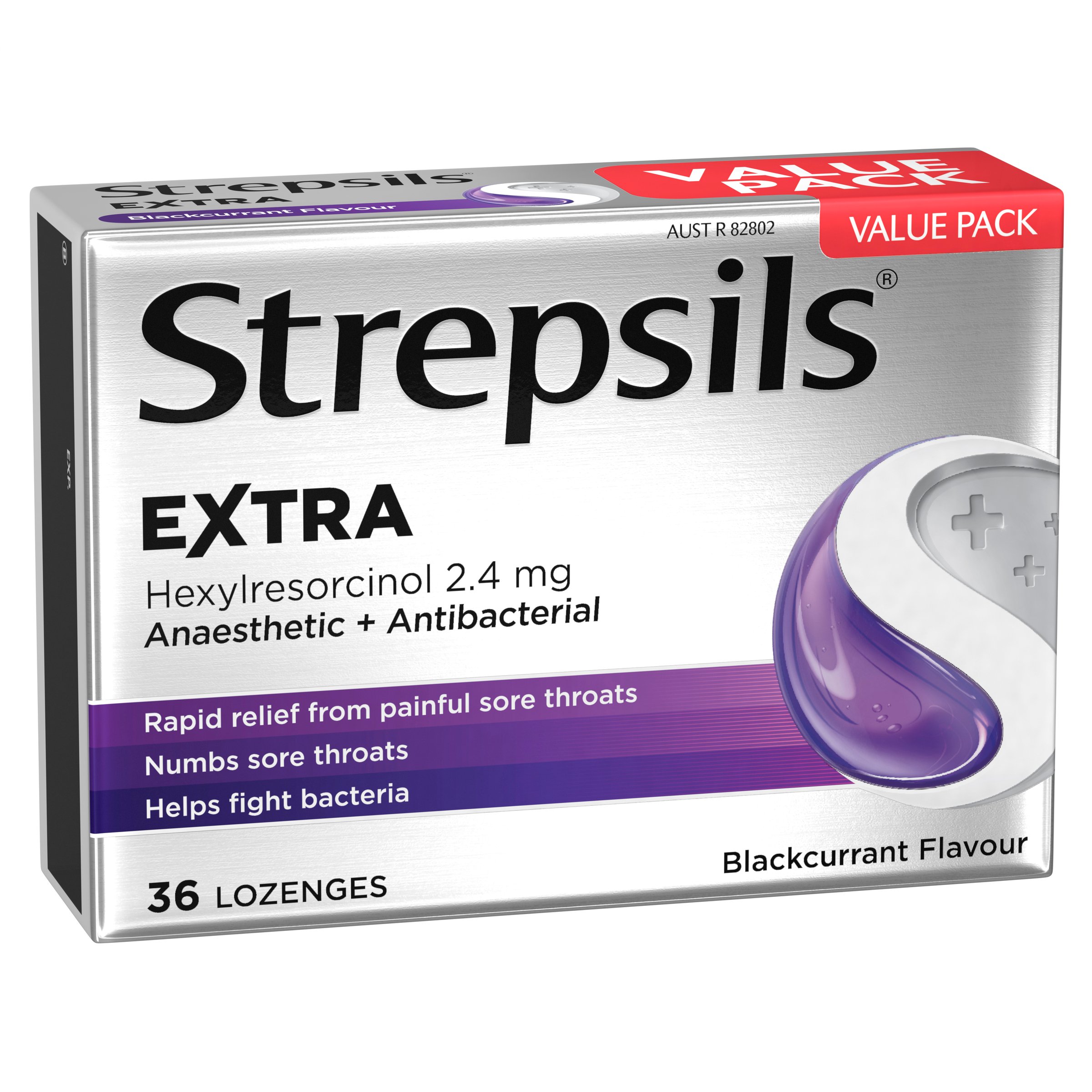 Strepsils Extra Blackcurrant 36 lozenges - Image 3