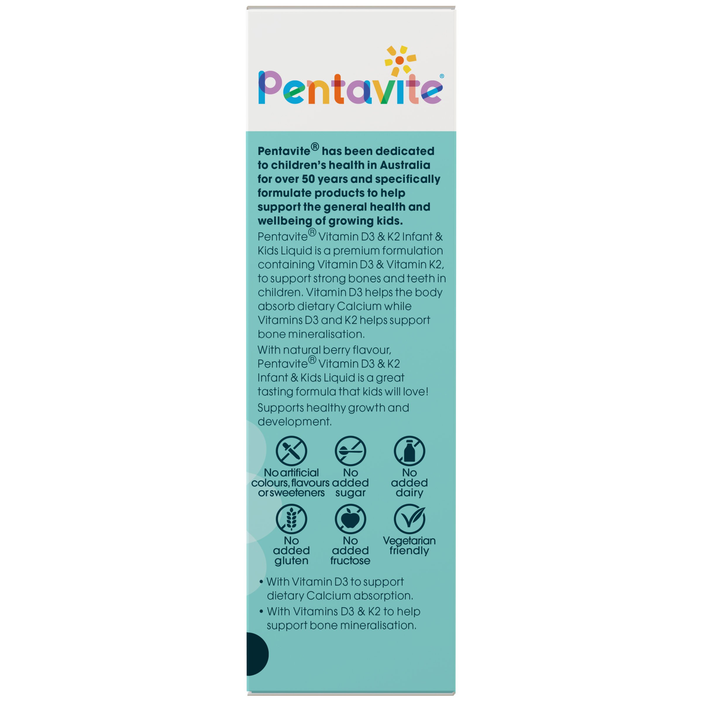 Pentavite Vitamin D3 & K2 Kids Liquid 30ml - Image 4
