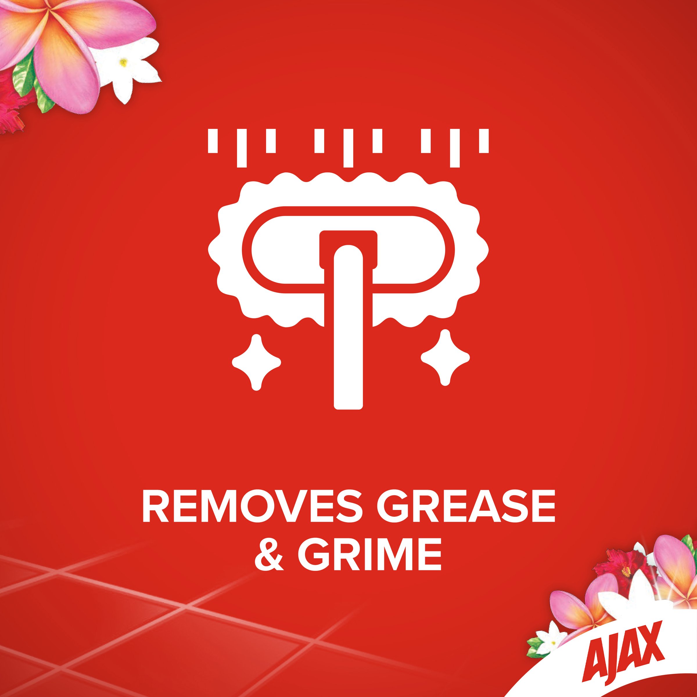 Ajax Multi Surface Floor Cleaner Tropical Breeze 750ml - Image 3