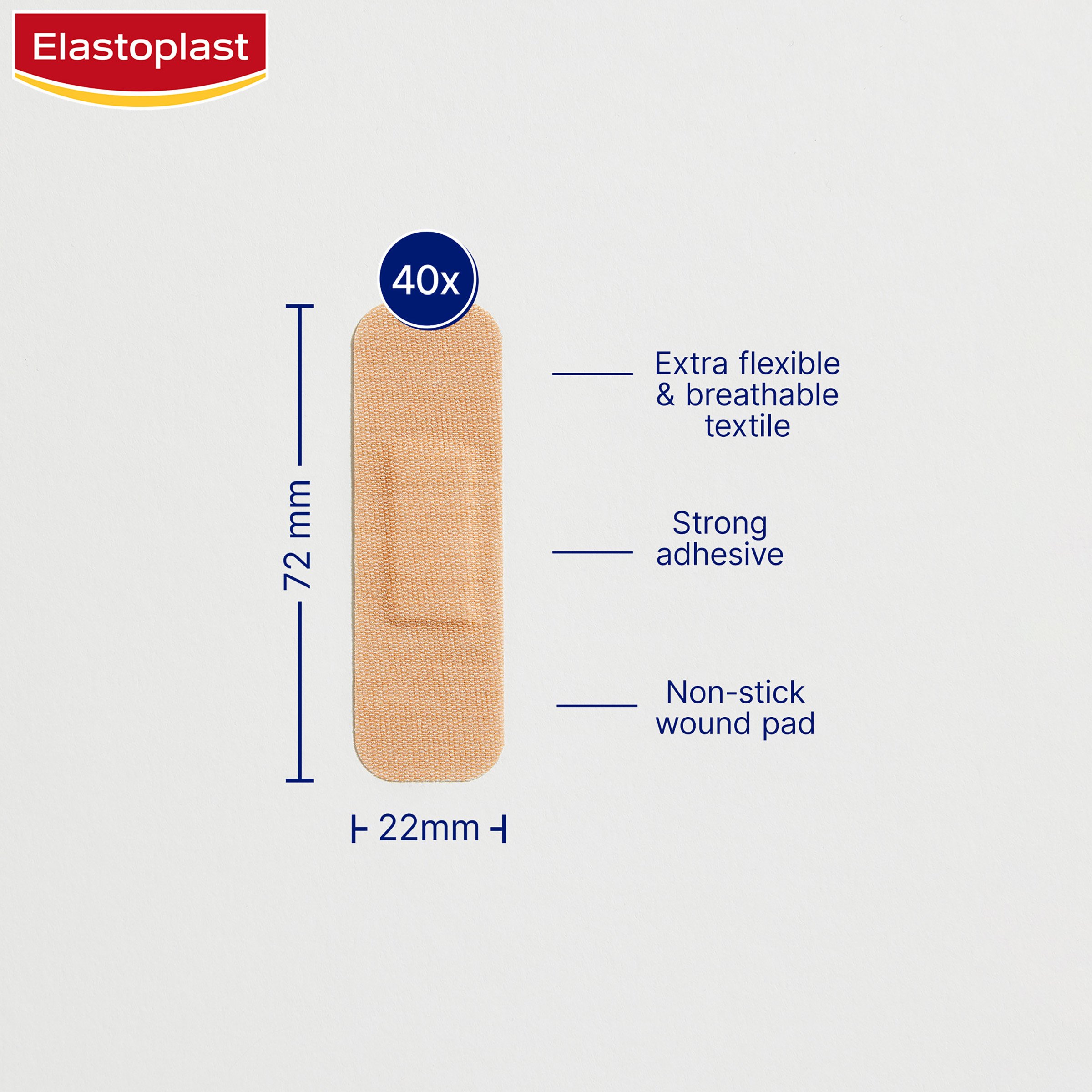 Elastoplast Flexi Fabric Strips 40 pack - Image 10