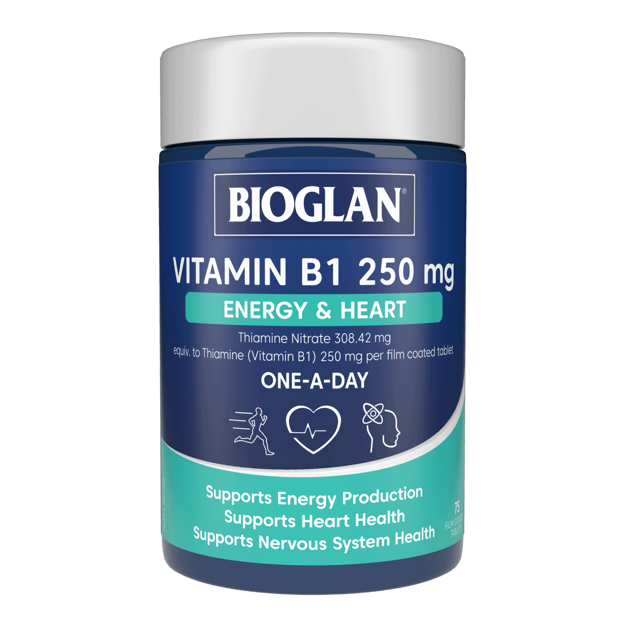 Bioglan Vitamin B1 250mg - 75 tablets - Image 1