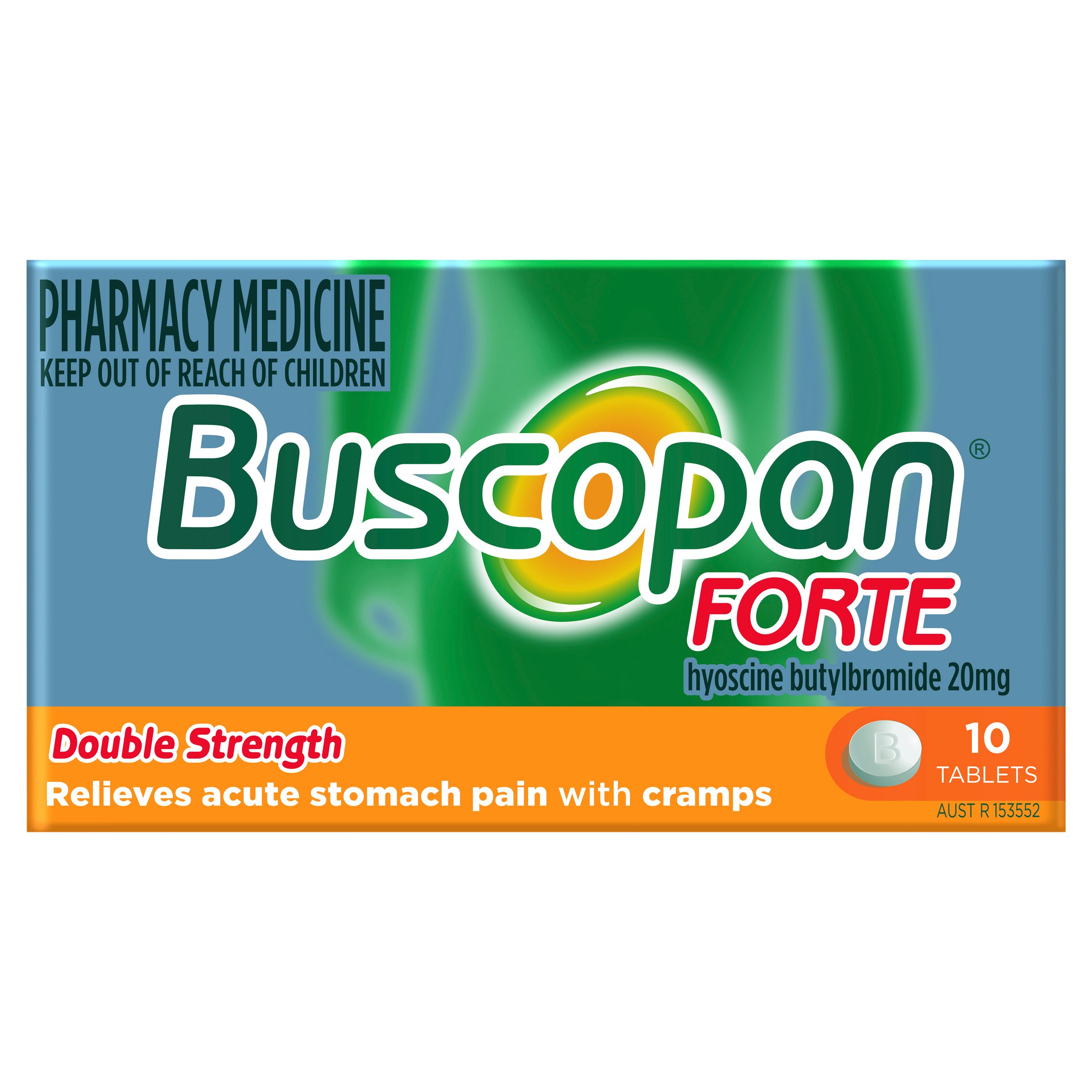 Buscopan Forte 20mg - 10 tablets - Image 1