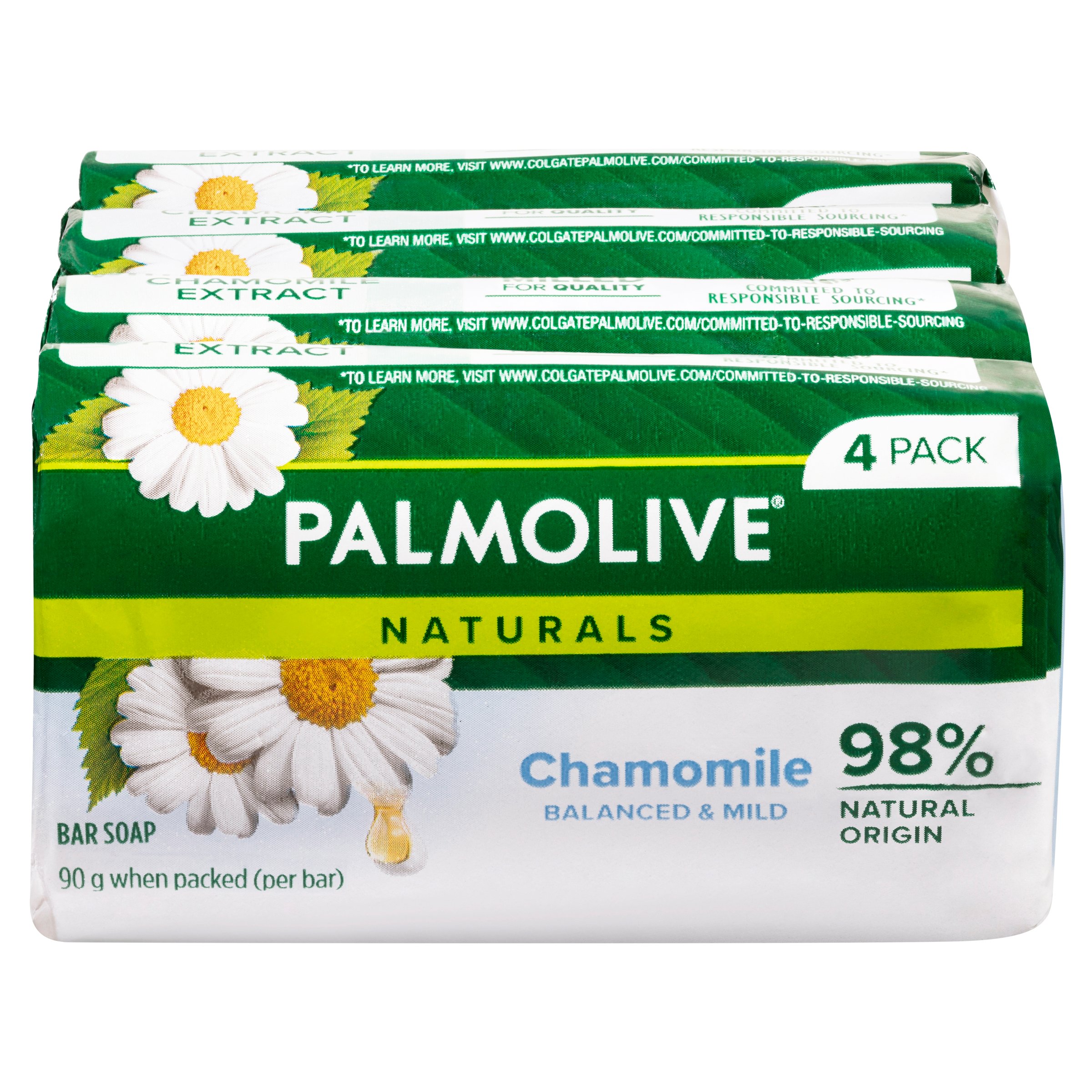 Palmolive Naturals Soap White Chamomile 90g - 4 Pack - Image 7