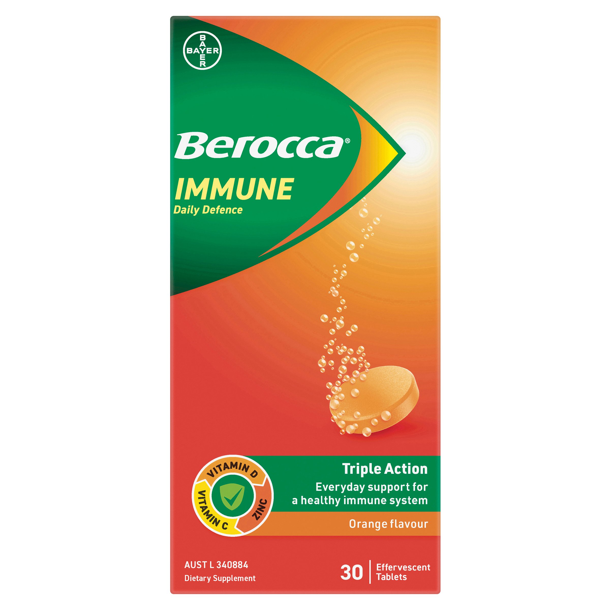 Berocca Immune Daily Defence Orange 30 tablets - Image 2