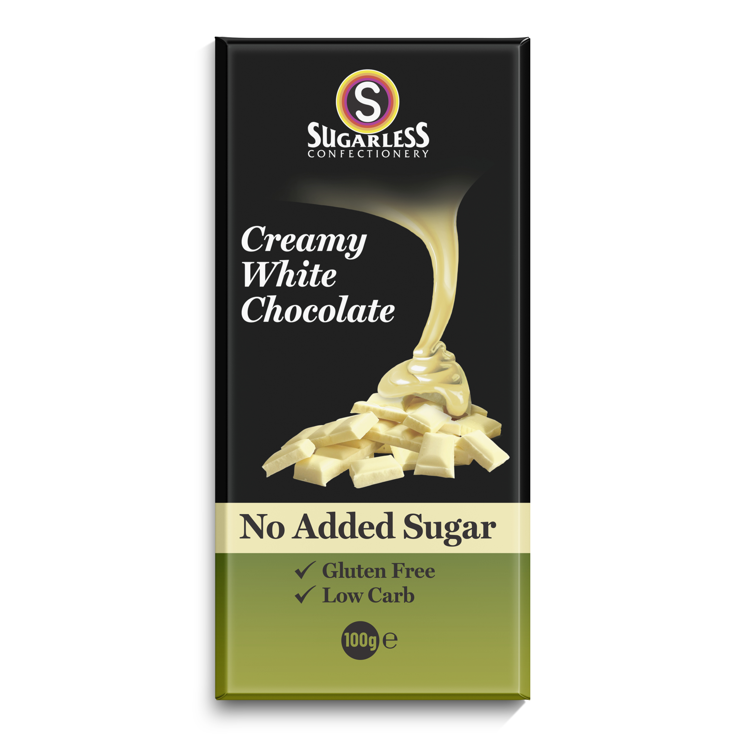 Sugarless Creamy White Chocolate 100g
