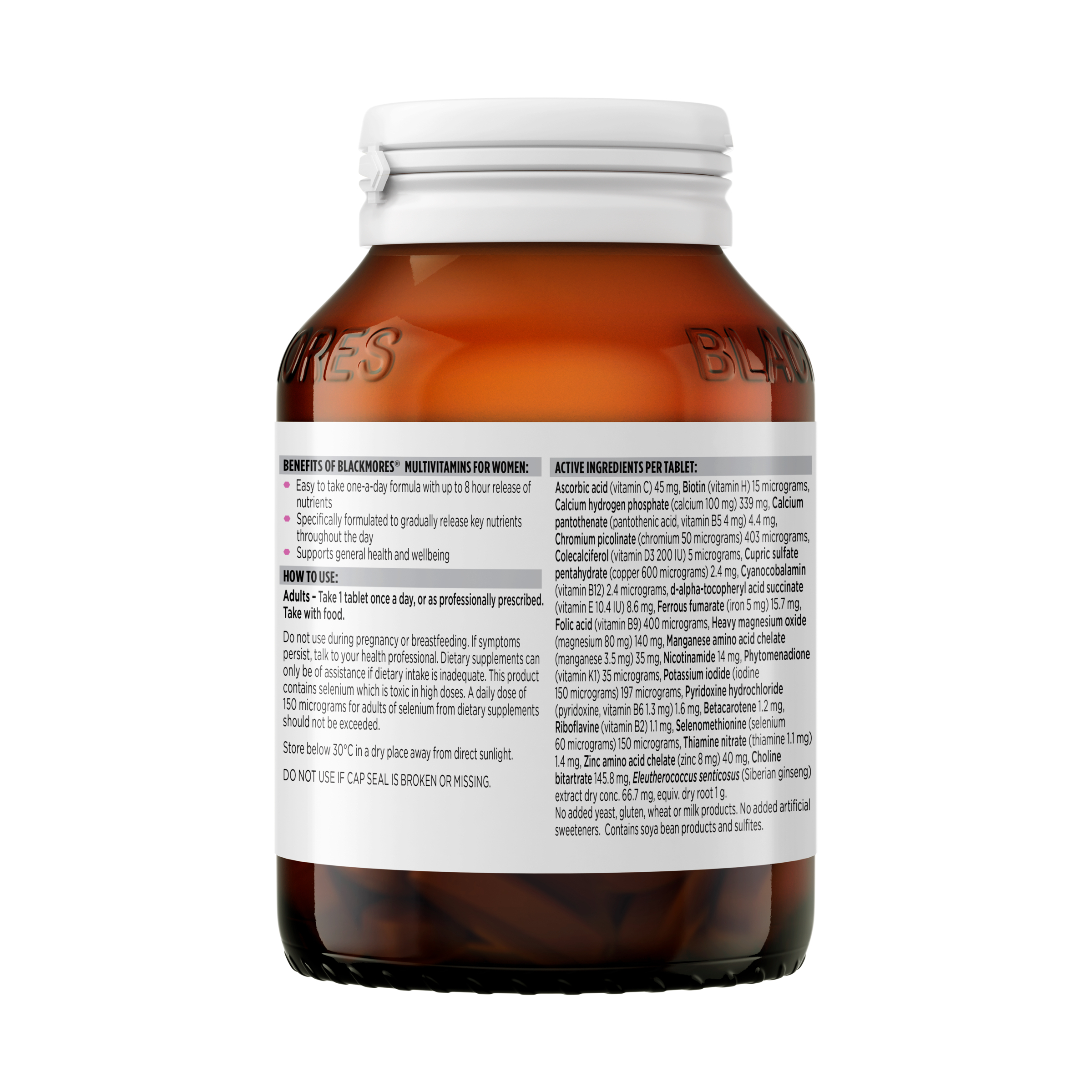 Blackmores Sustained Release Multivitamins For Women 90 tablets - Image 3