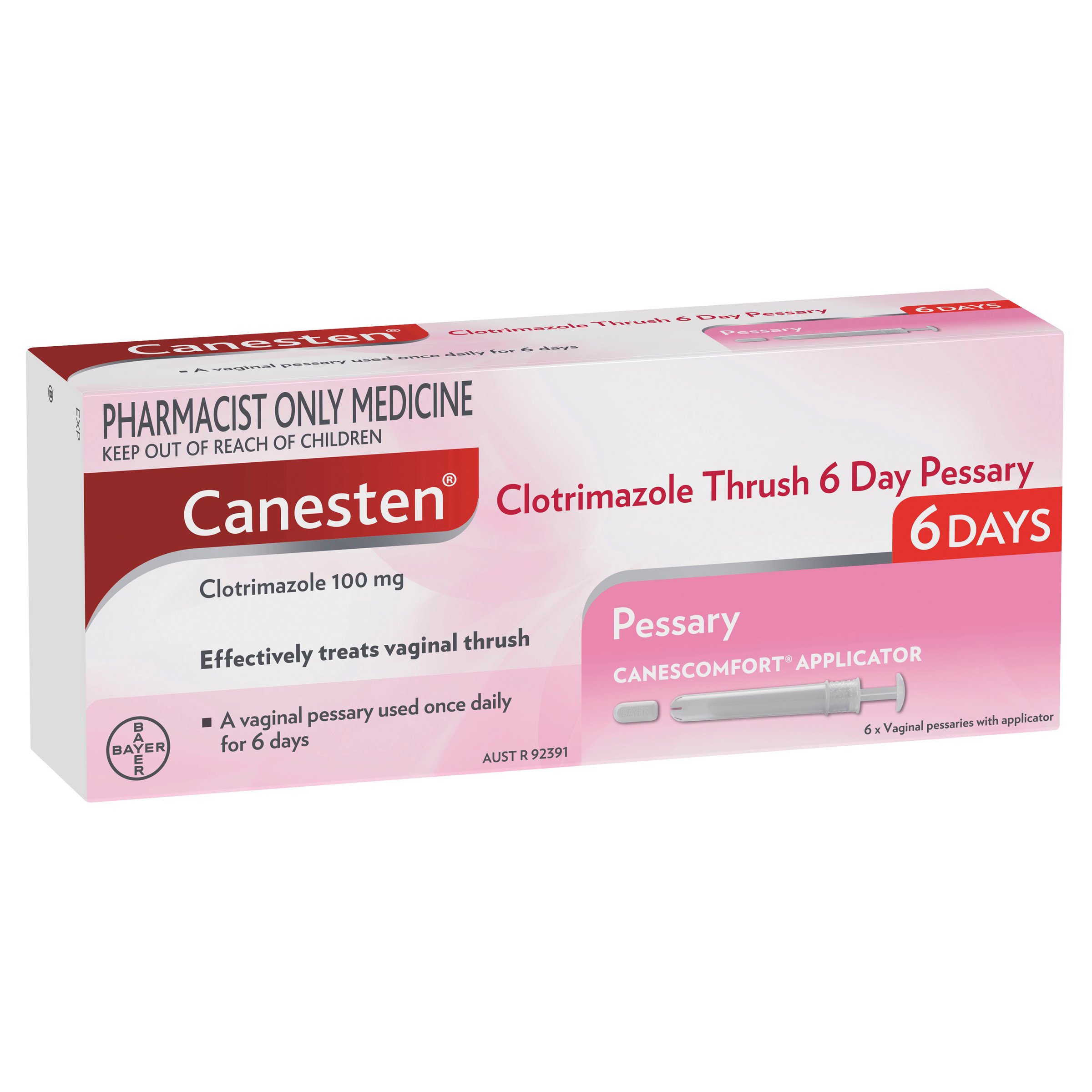 Canesten Vaginal 6 Day Pessary 100mg - 6 pessaries - Image 5