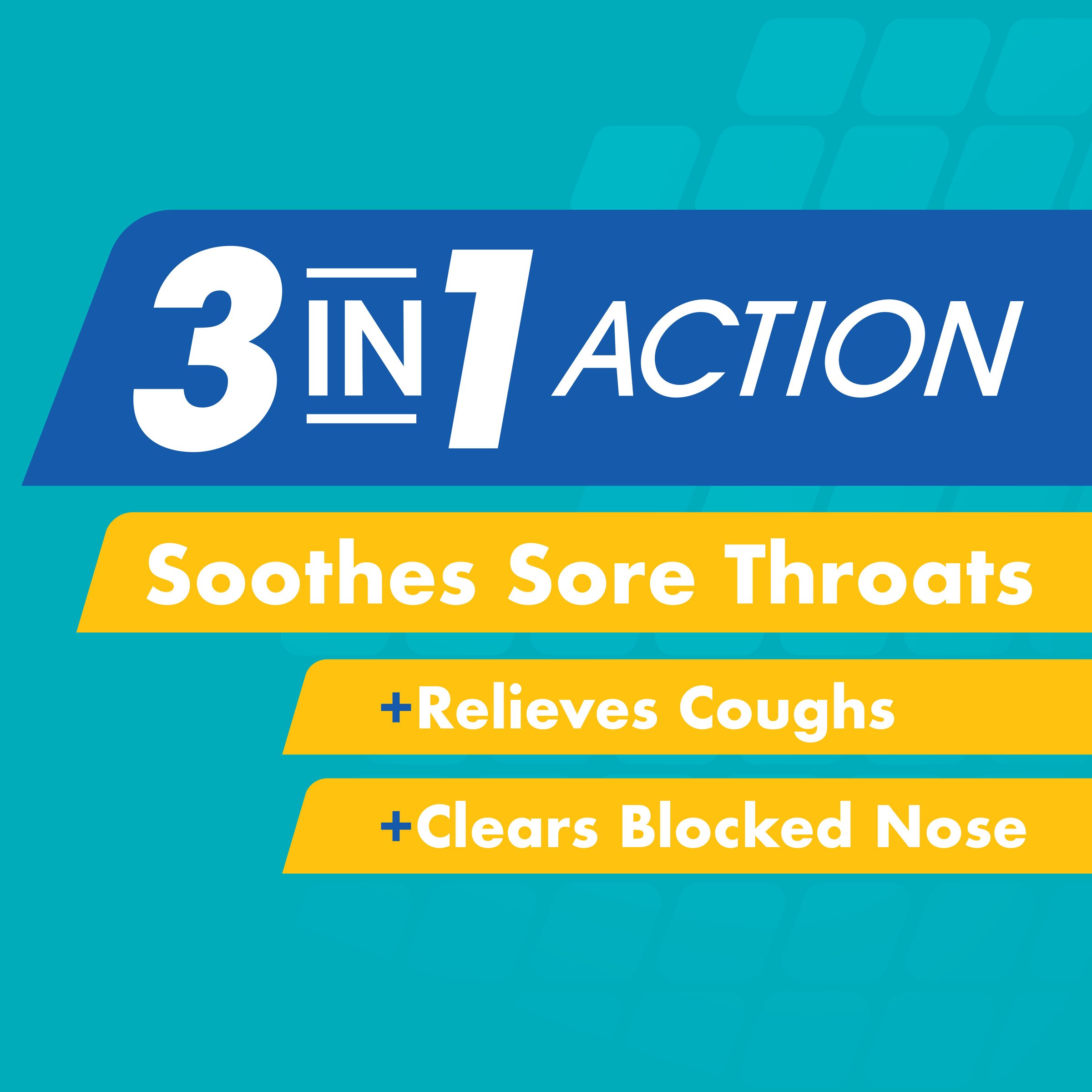 Difflam Soothing Cough + Sore Throat + Blocked Nose 32 Lozenges - Image 3