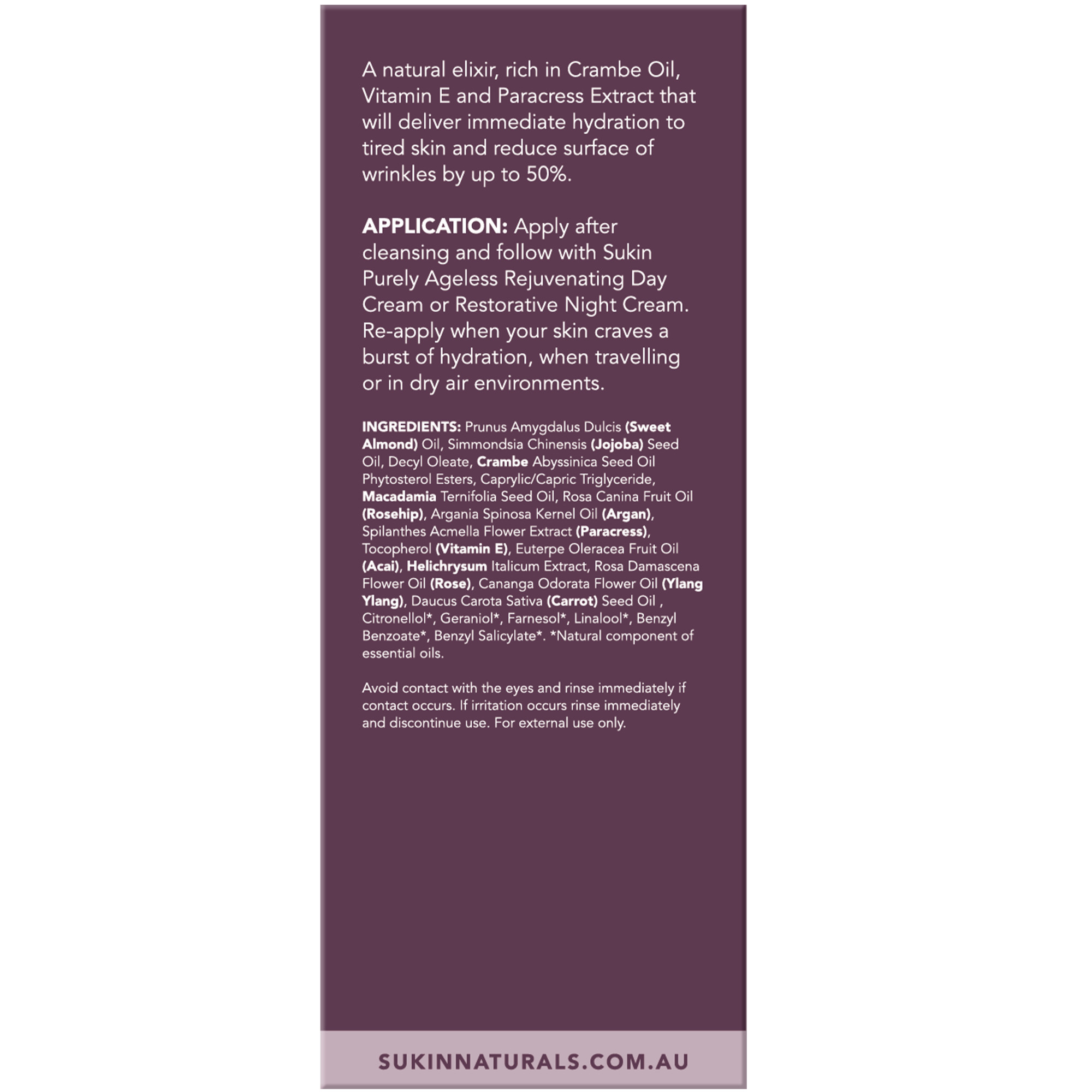 Sukin Purely Ageless Botanical Hydration Elixir 25ml - Image 7