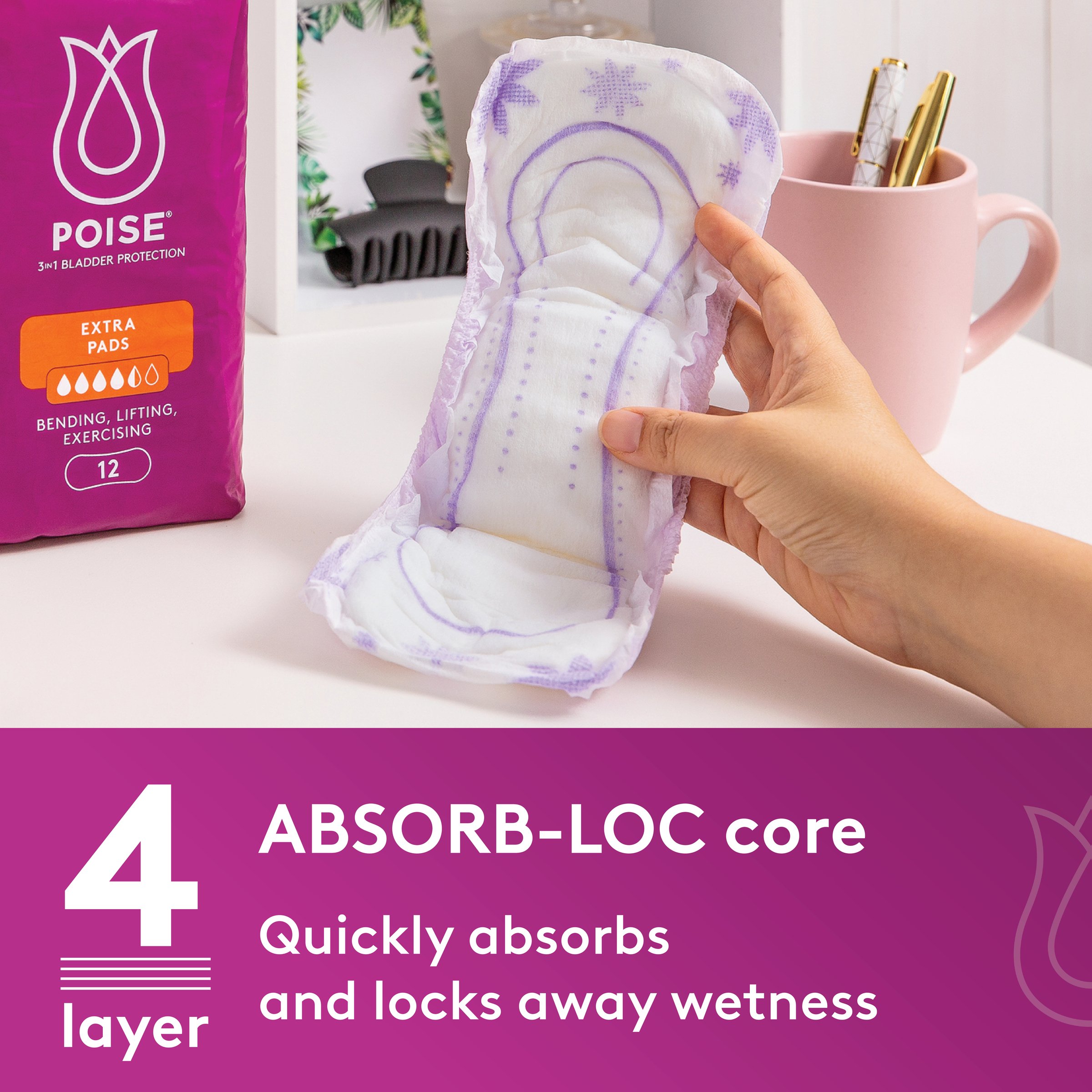 Poise Pads Overnight 8 pack - Image 11