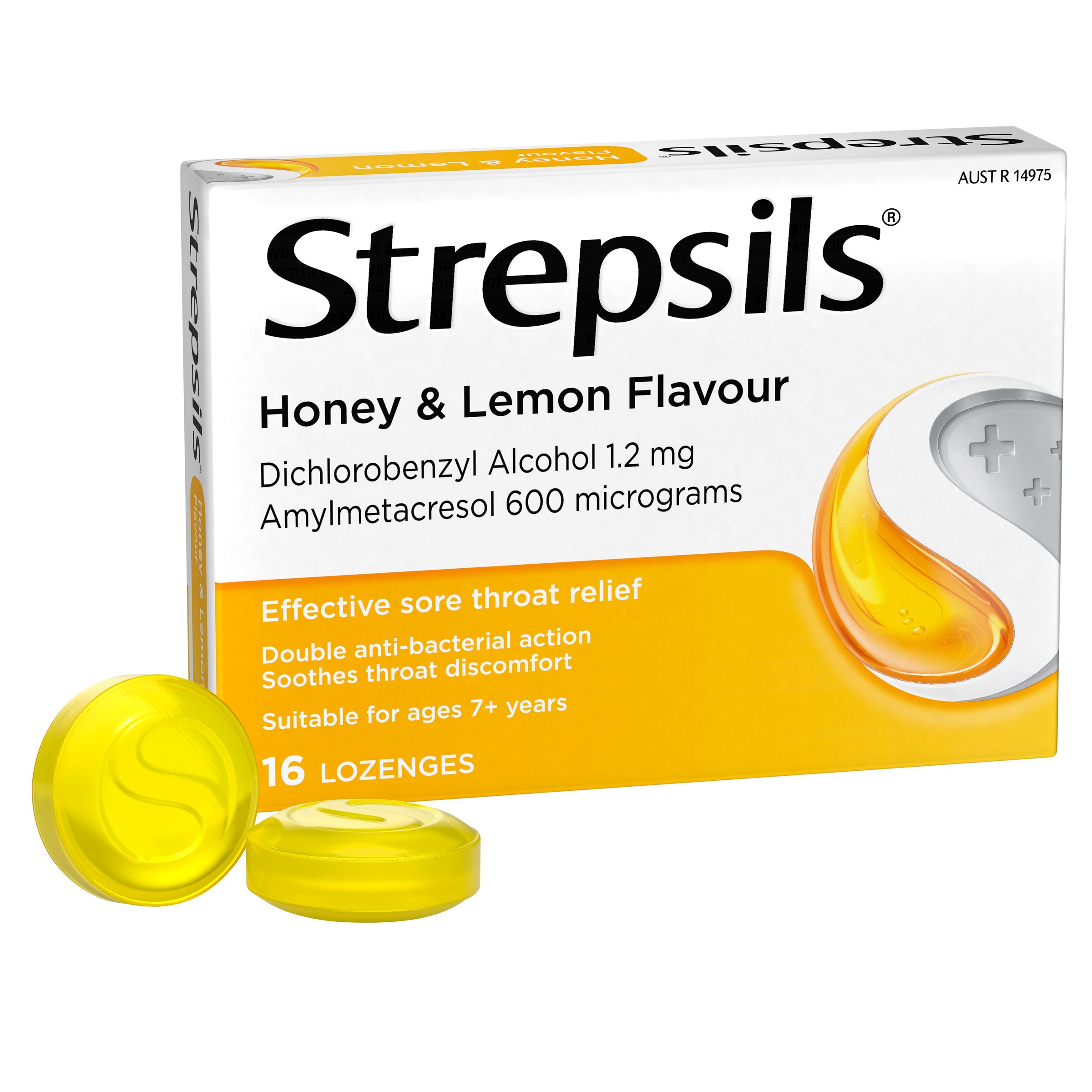 Strepsils Honey & Lemon Double Antibacterial Action 16 lozenges - Image 9