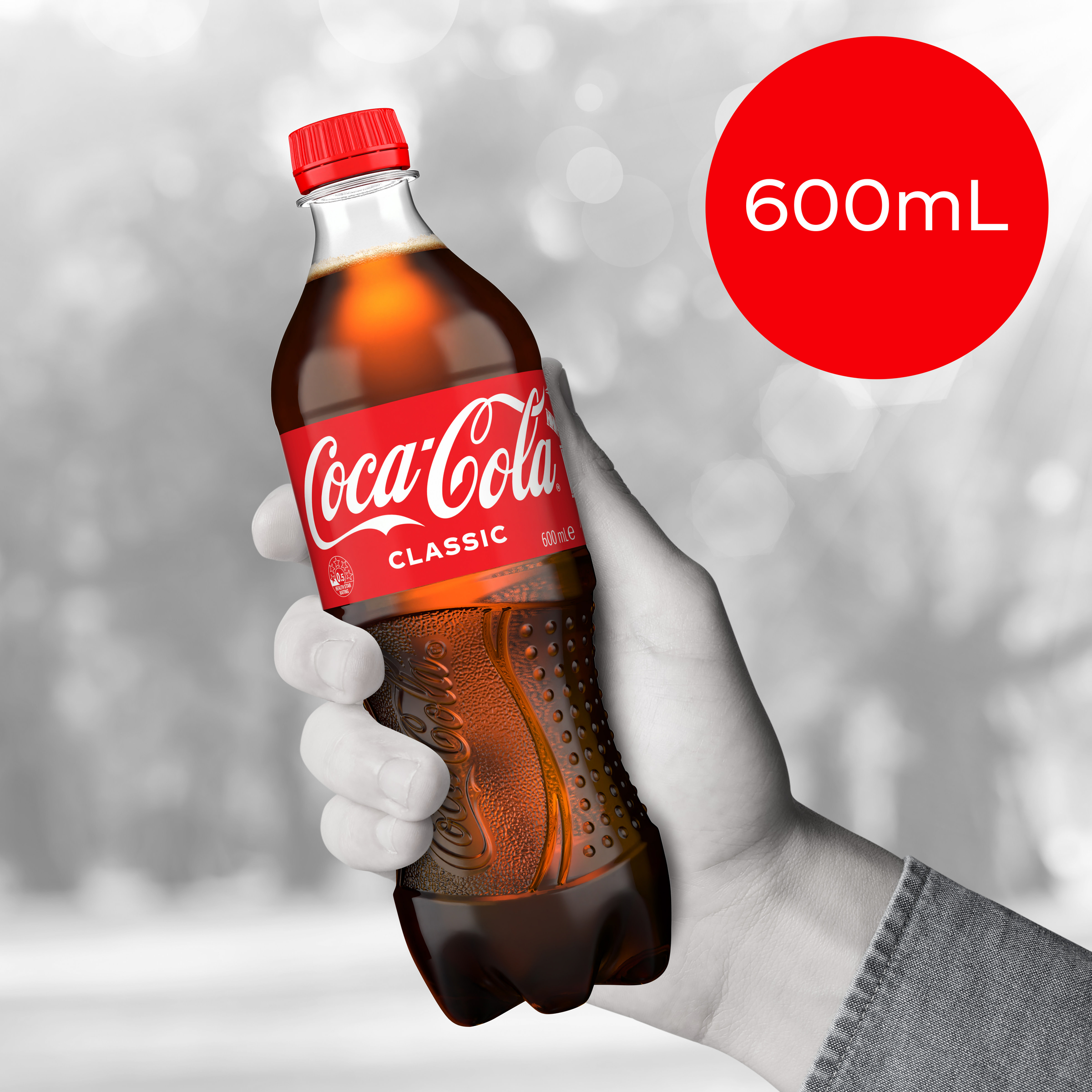 Coca-Cola Coke Bottle 600ml - Image 3