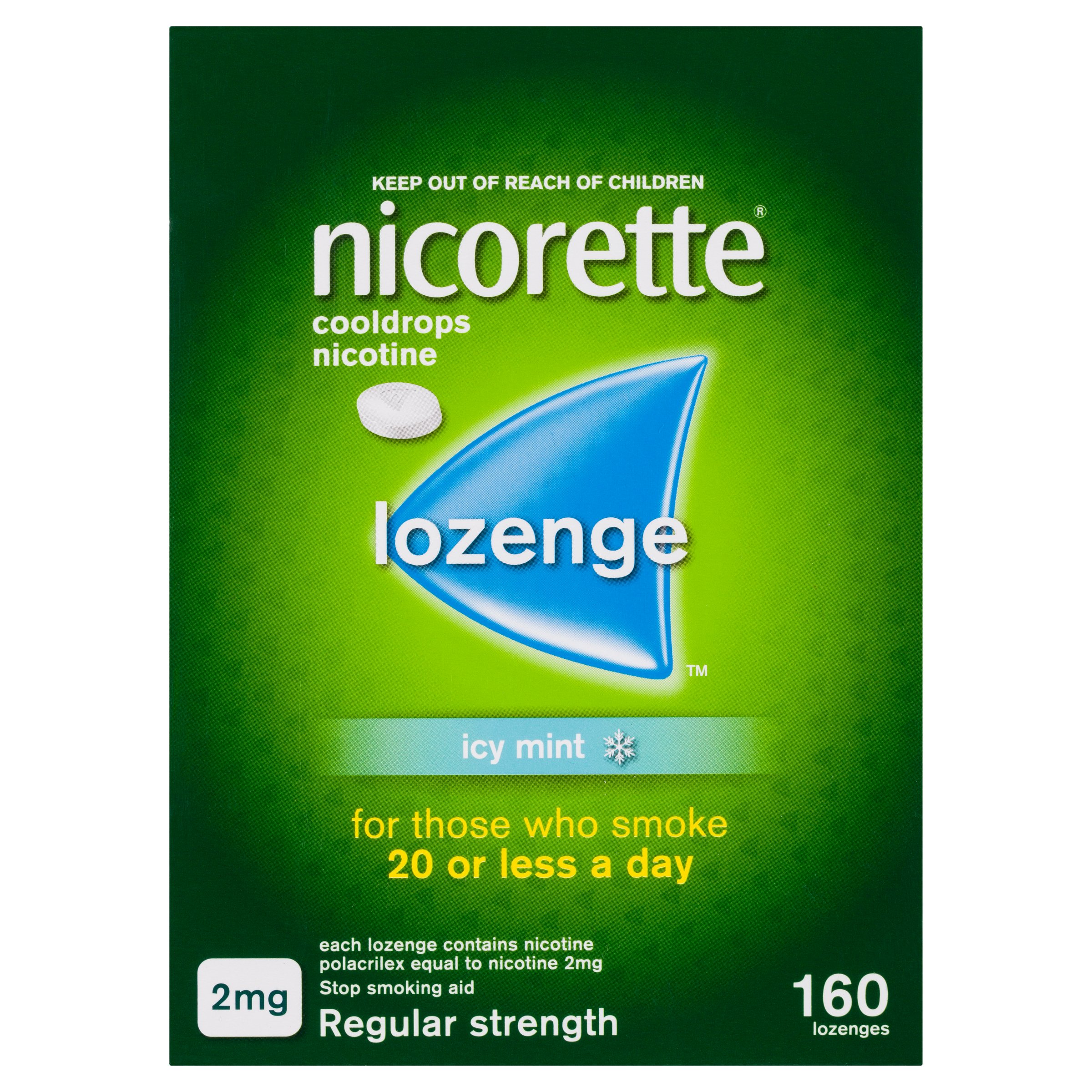 Nicorette Cooldrops 2mg Regular Strength 160 Lozenges - Image 4