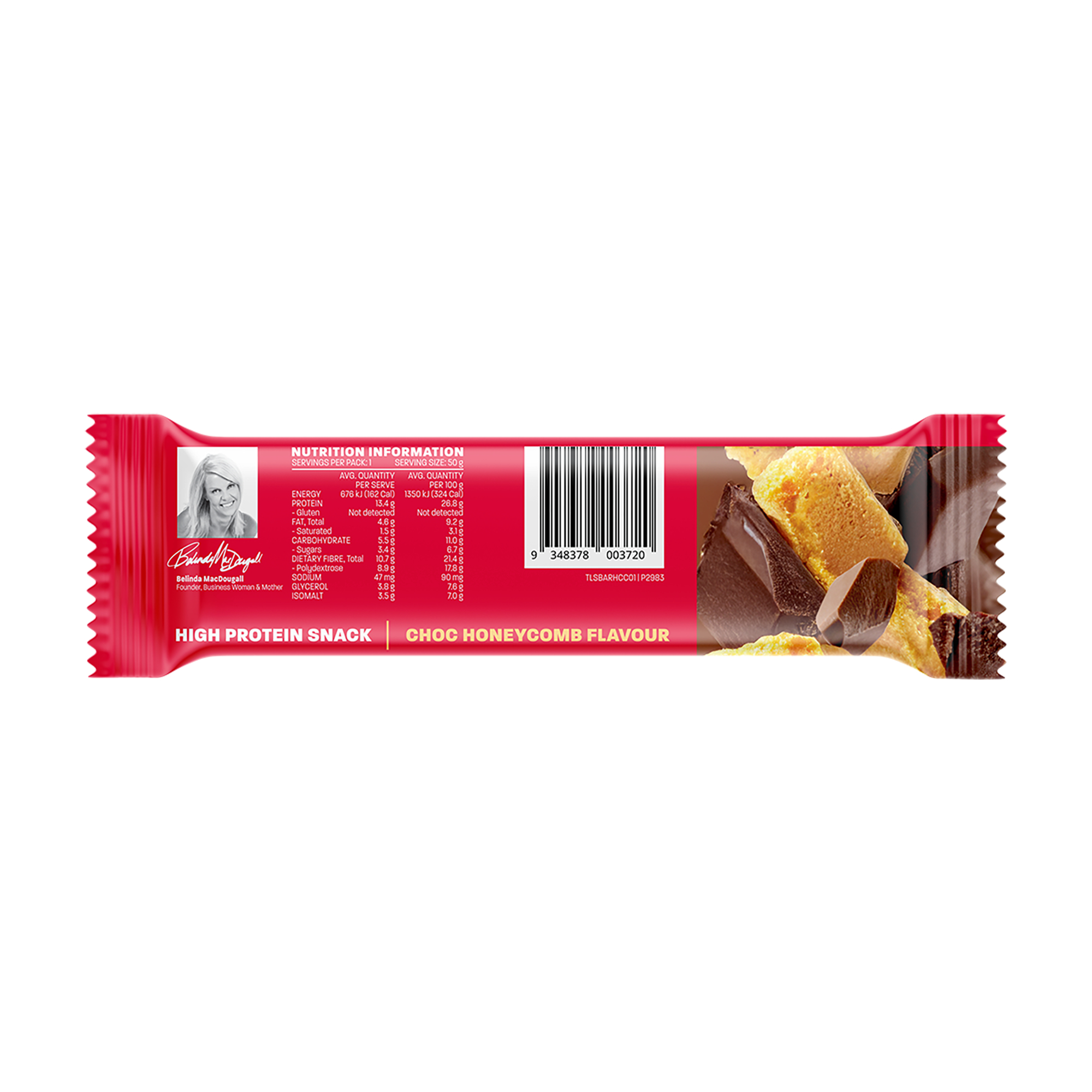 The Lady Bar Honeycomb Choc 50g - Image 2