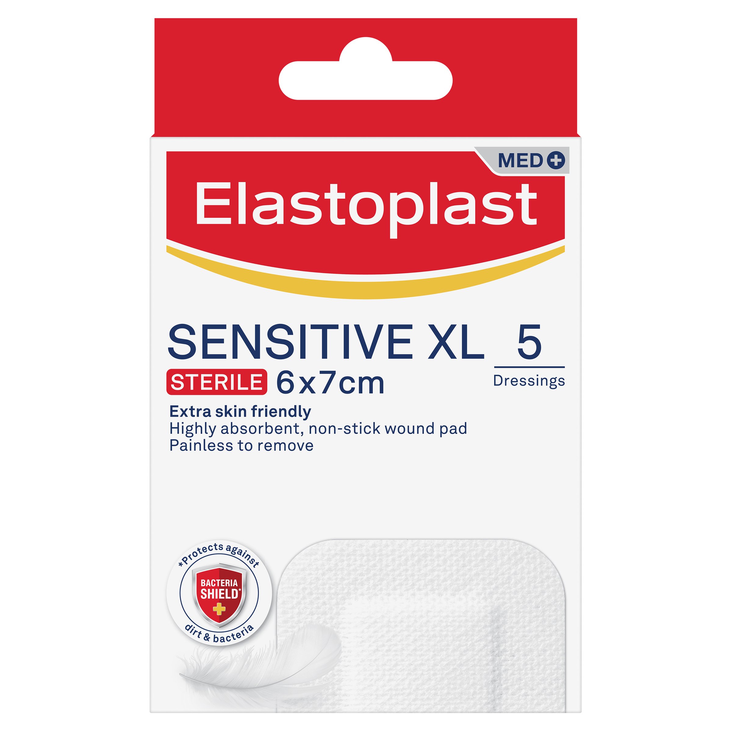 Elastoplast Sensitive XL Dressing 6 x 7cm - 5 pack - Image 1